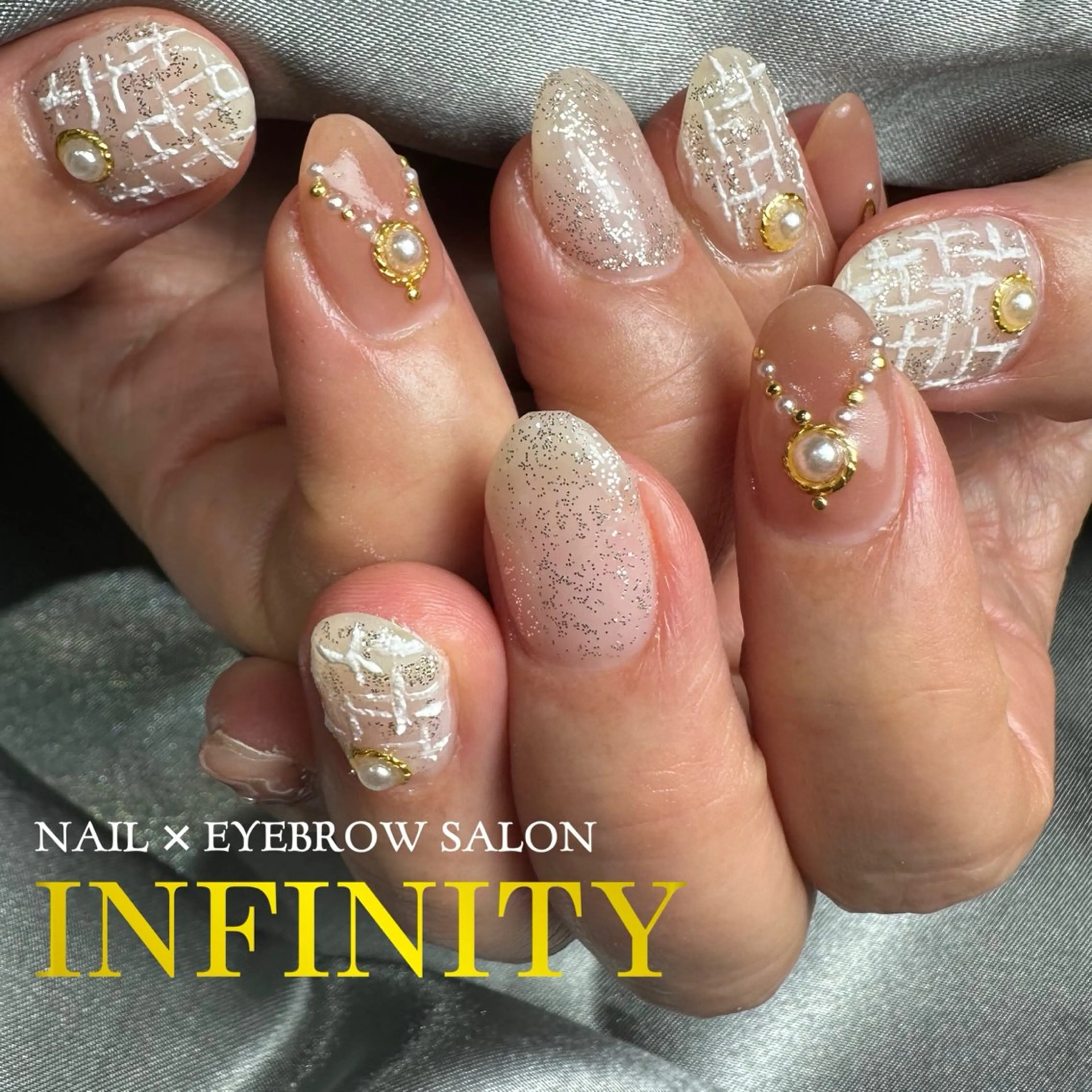 ネイル メンズネイル ツイードネイル ハンドネイル INFINITY所属・INFINITY nailのネイルデザイン