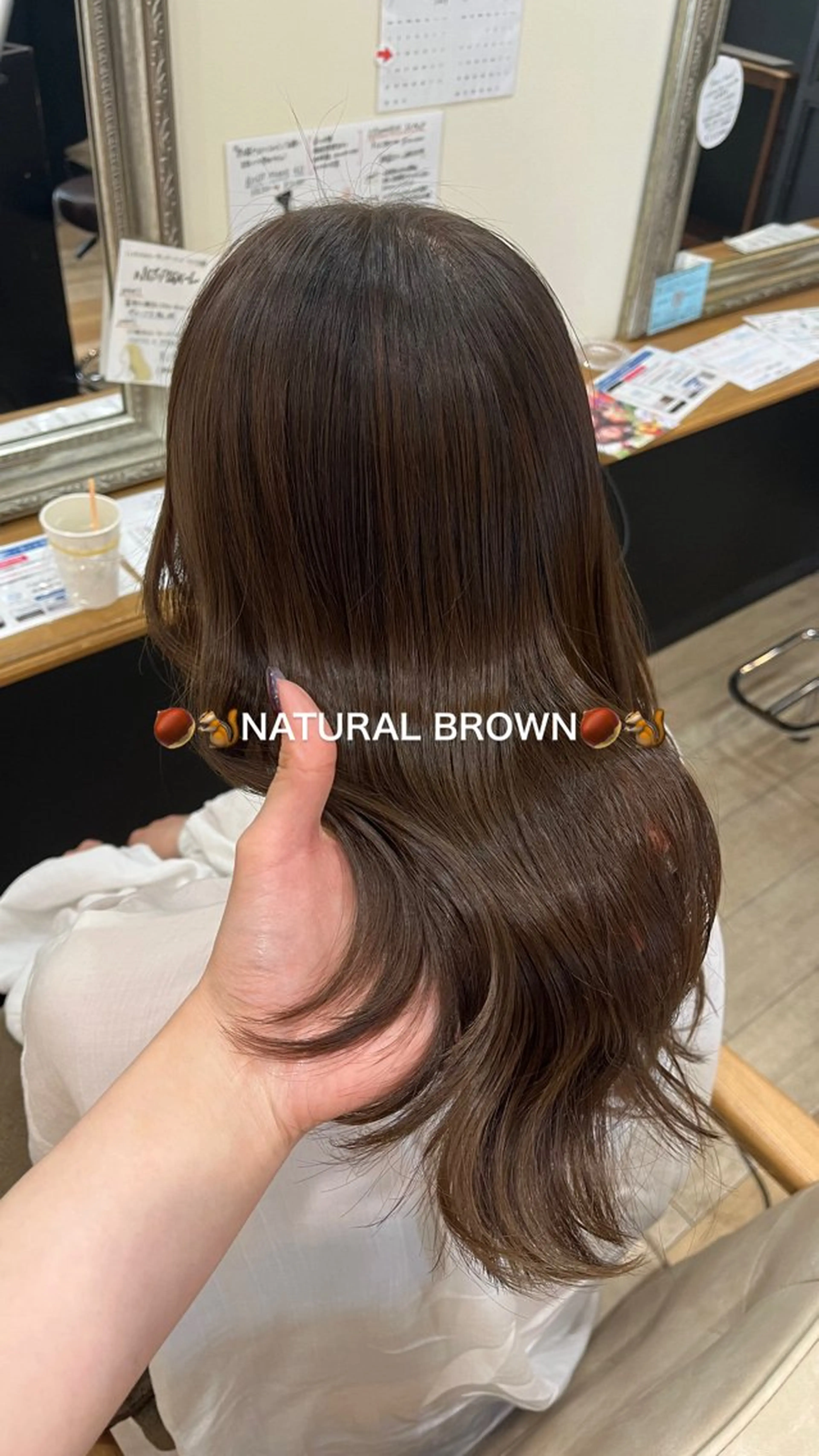 ミディアム カラー KOKORO 中村 朱里のヘアスタイル