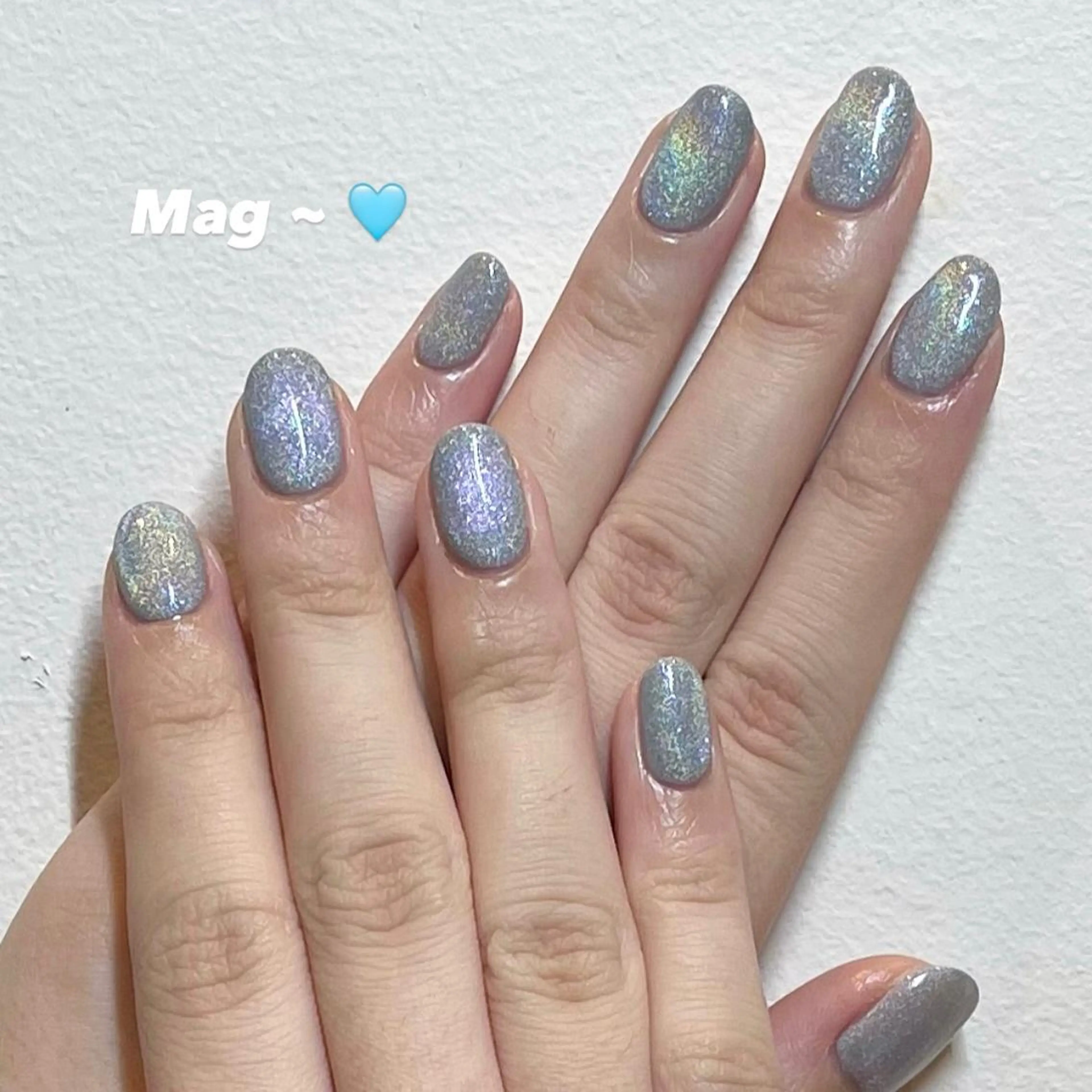 マグネットorフラッシュネイル（オフなし）❤︎ パラジェル使用の写真