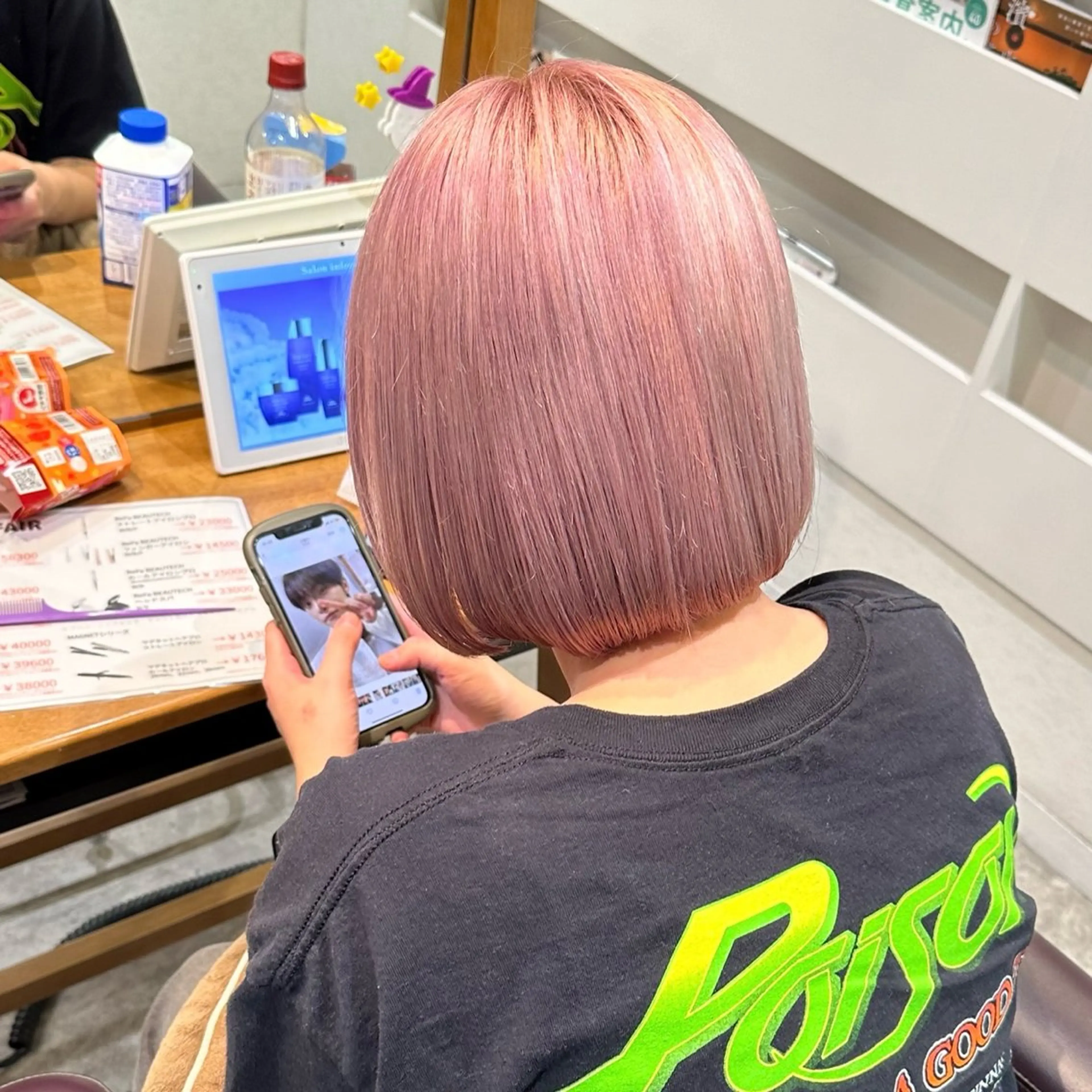 ショート カラー カット ヘアカラー トリートメント ハイトーン/ダブル カラー/あやかのヘアスタイル