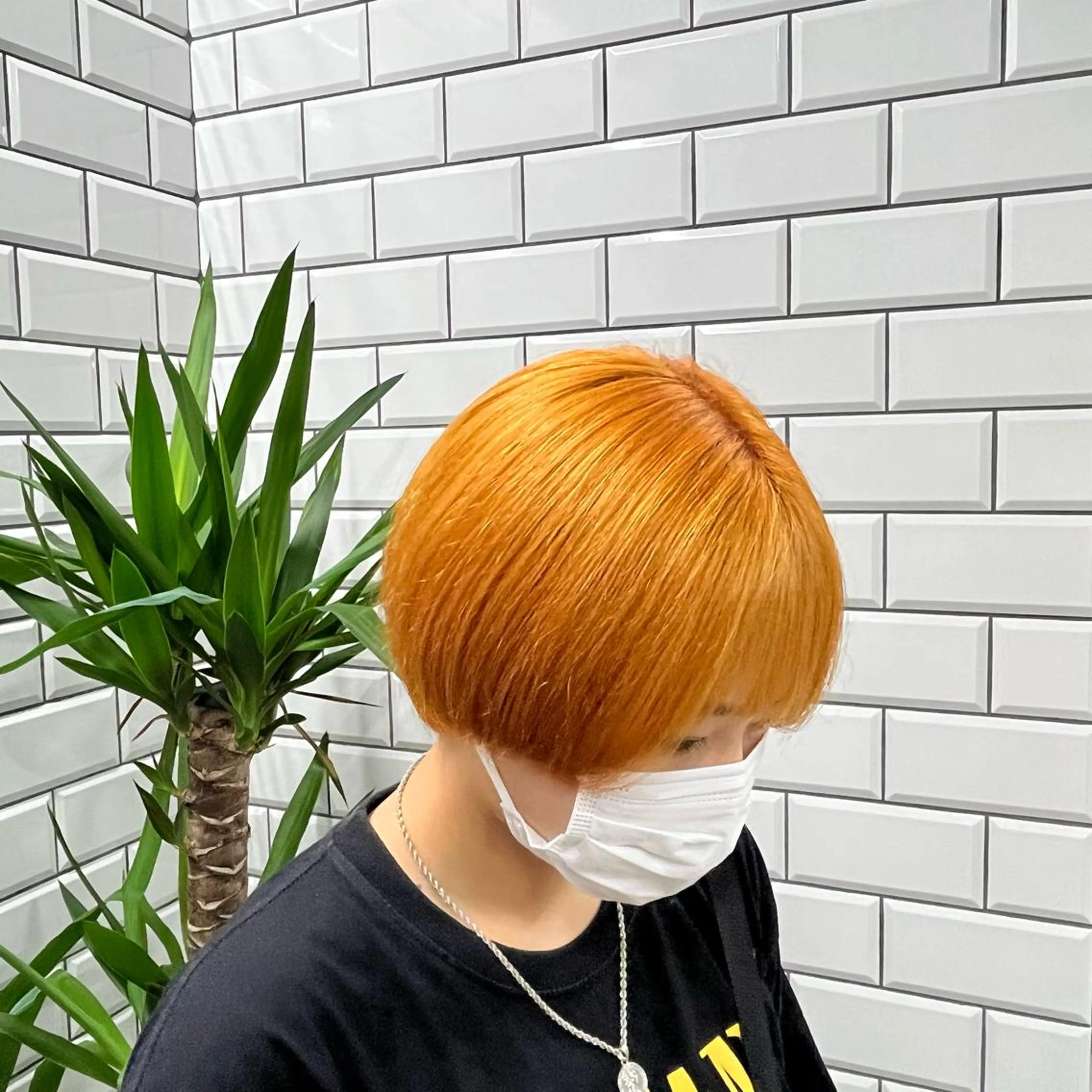 ショート カラー ヘアカラー トリートメント ヘアセット newi赤羽 HINATAのヘアスタイル