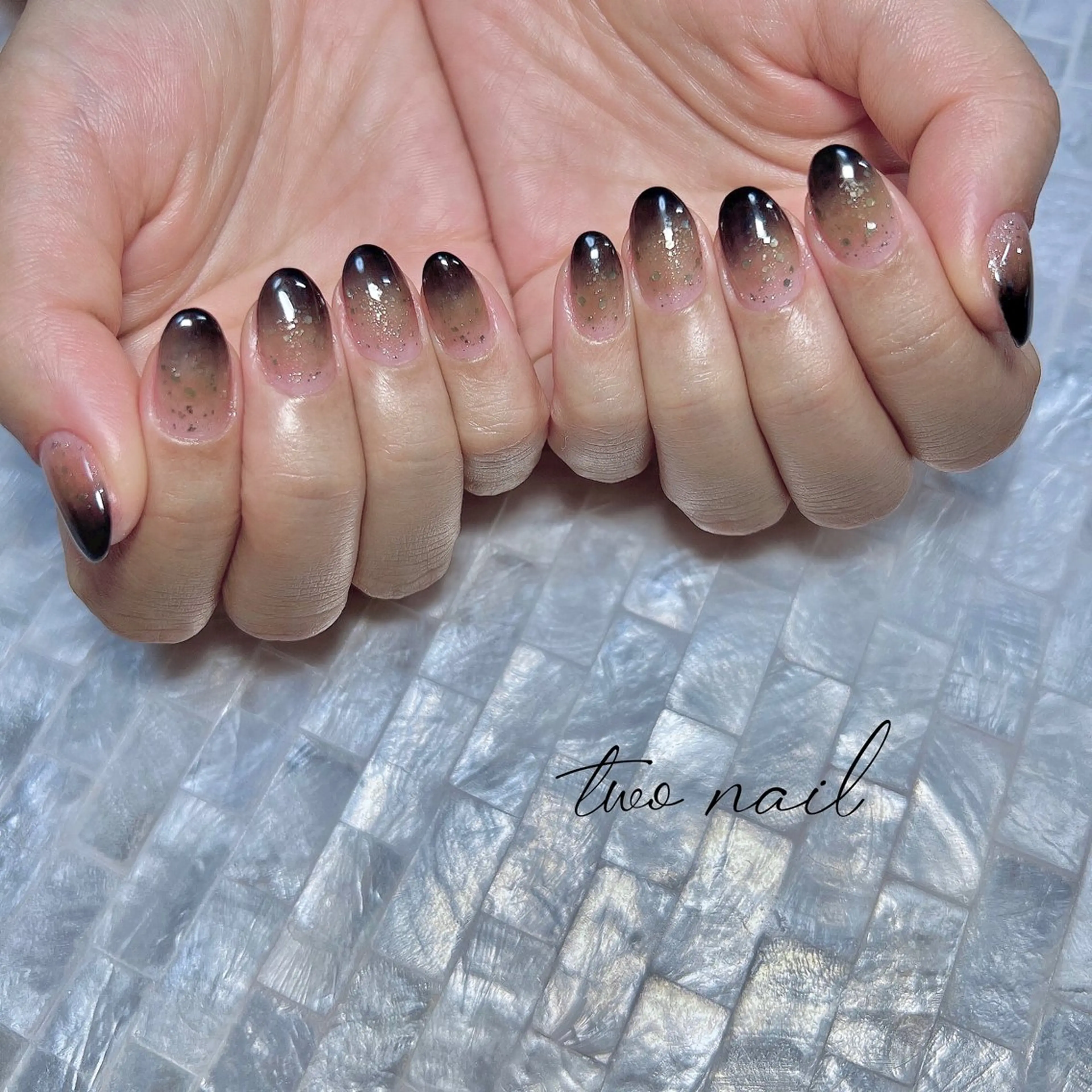 ネイル アートネイル フットネイル ハート キラキラネイル ニュアンスネイル ハンドネイル two nailのネイルデザイン