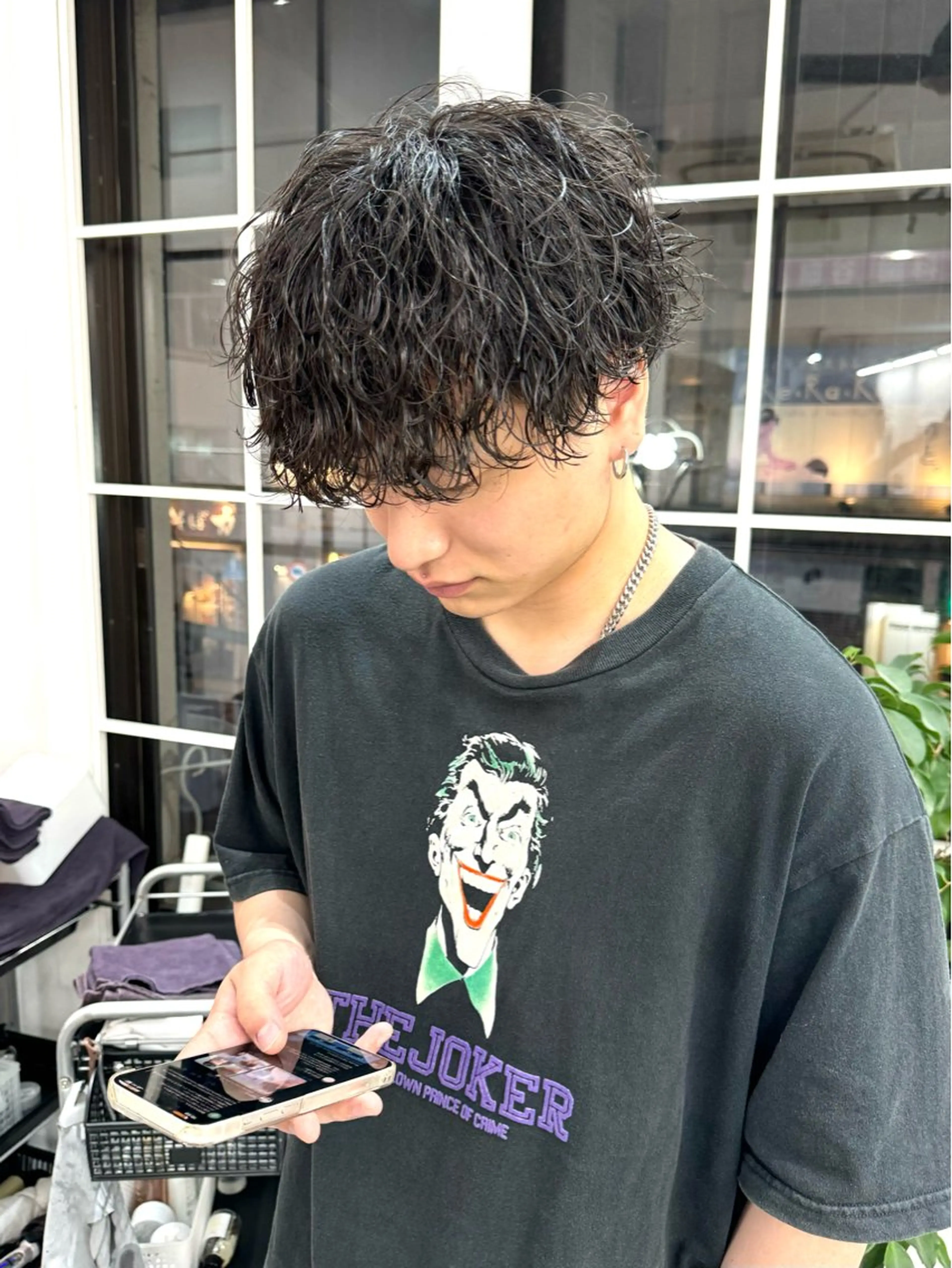 パーマ メンズ メンズパーマ 波巻きパーマ シャドウパーマ/ 波巻パーマYu-Kiのヘアスタイル