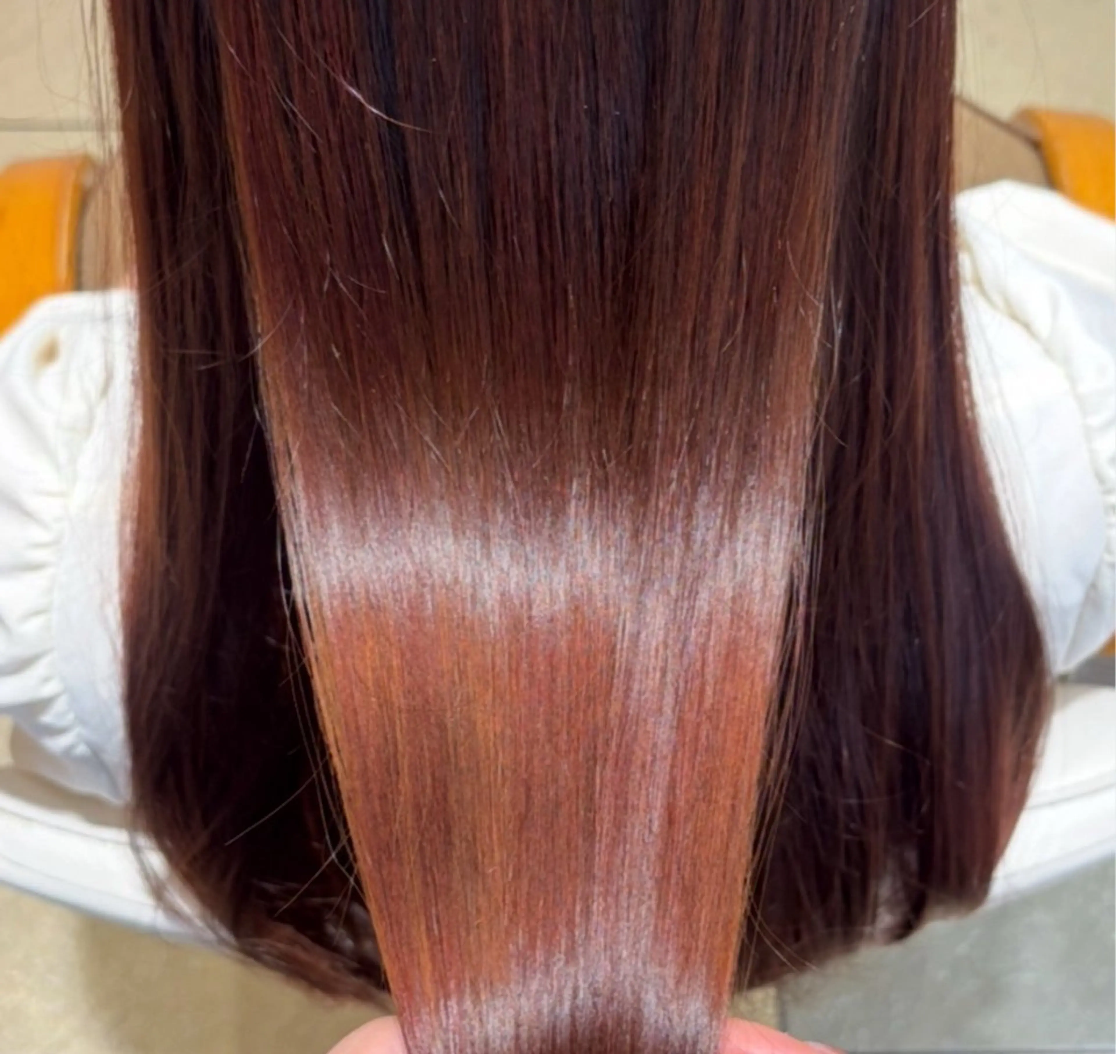 ロング カラー カット ヘアカラー トリートメント 透明感カラー/ くびれヘア/ユウユのヘアスタイル