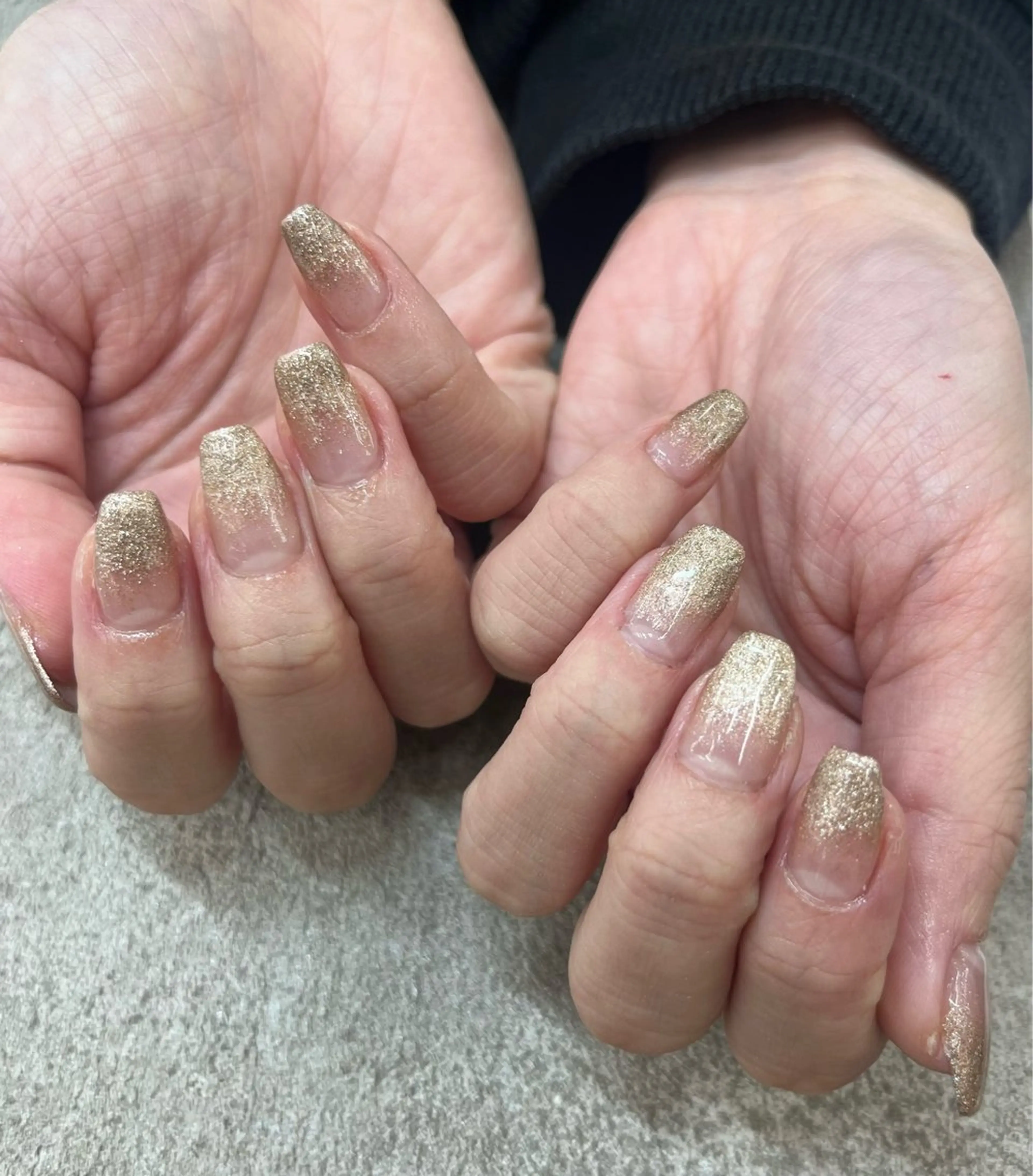 ネイル グラデーション ラメ(グリッター) ラメグラデーション MAXKELLY YUIのネイルデザイン