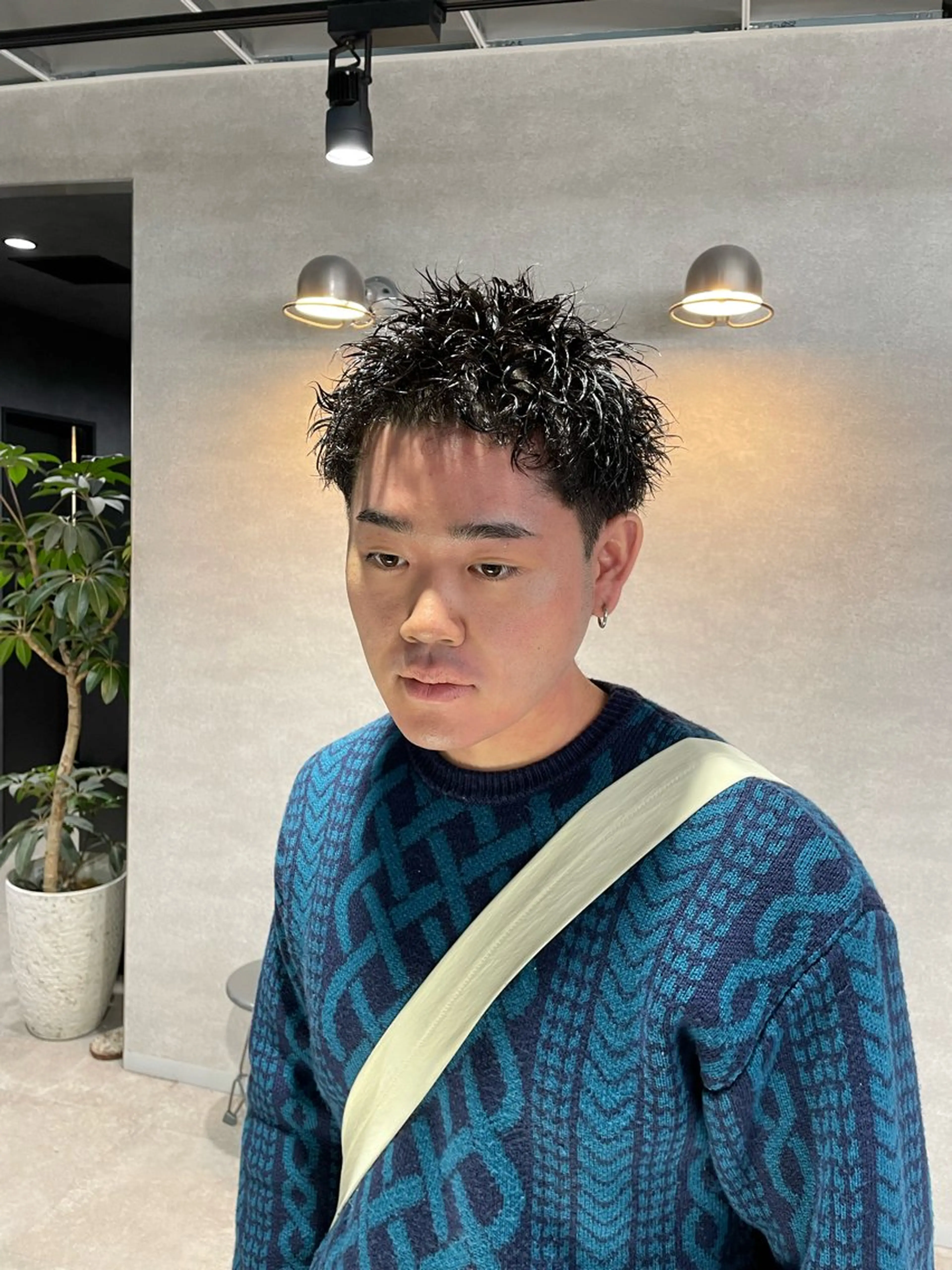 ショート パーマ メンズ メンズパーマ 垢抜けハイトーン☀/ 笑顔の美容師/しゅんのヘアスタイル