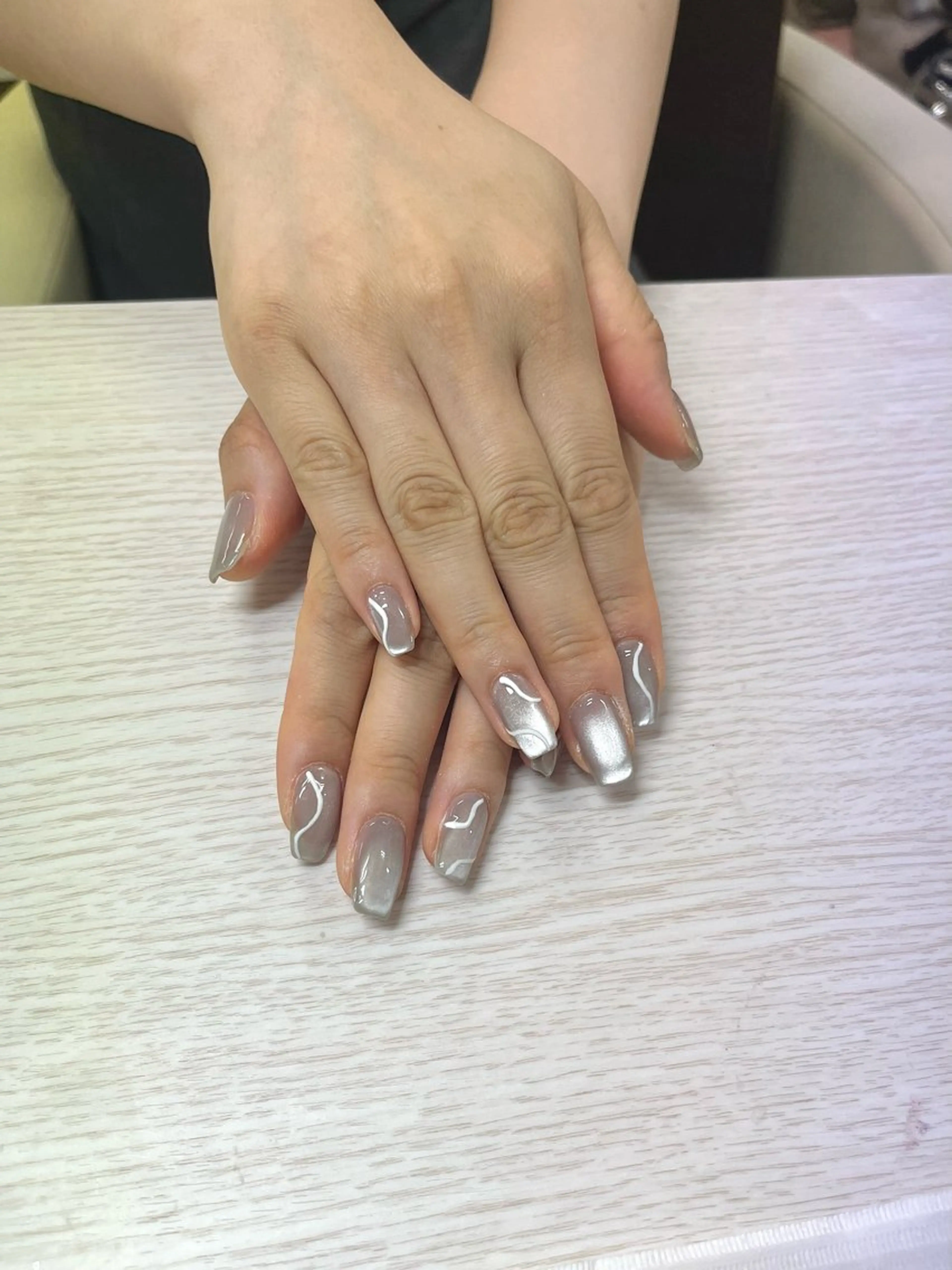 ネイル ジェルネイル マグネットネイル TRU きゃんのネイルデザイン