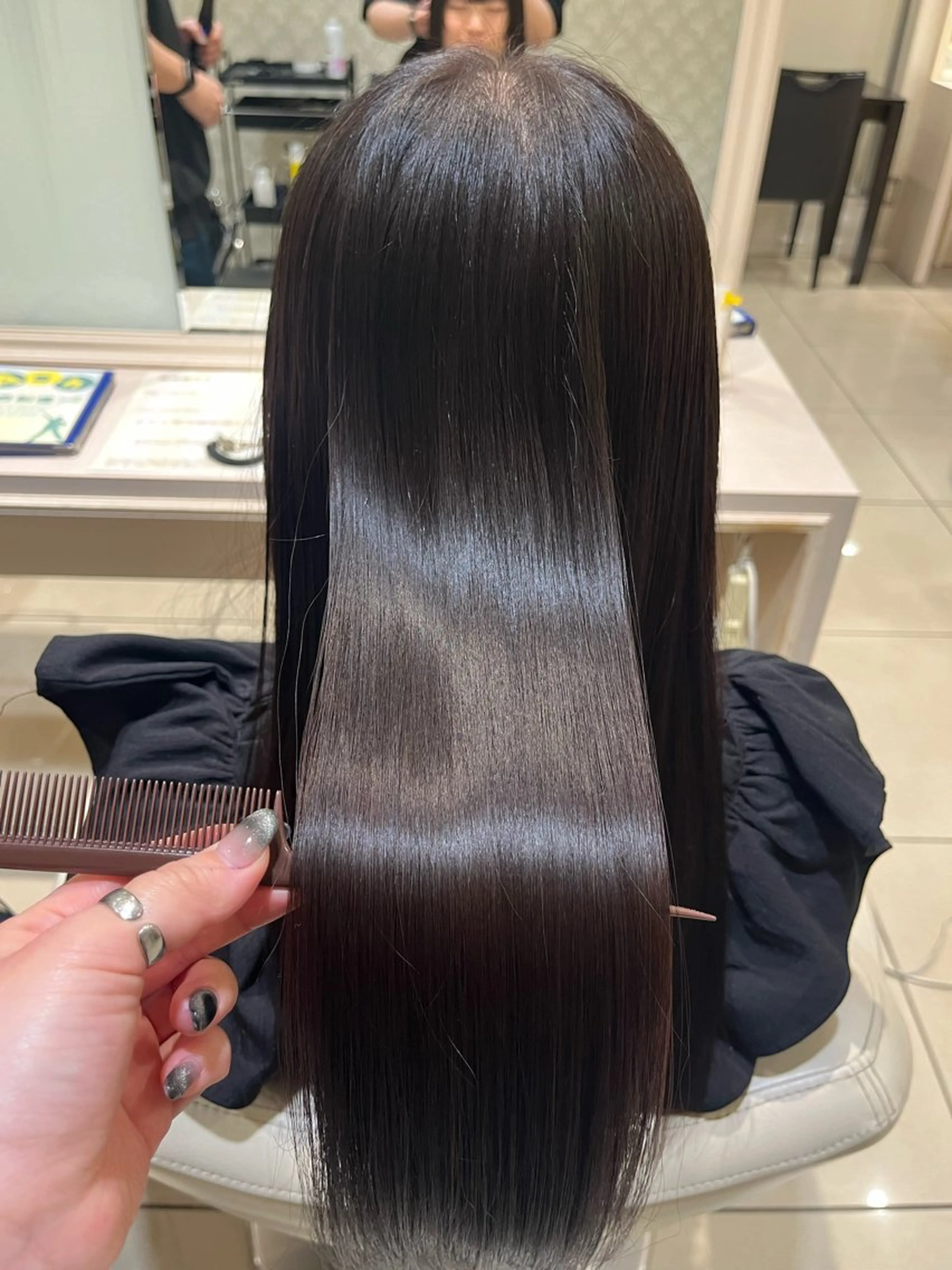 ロング 髪質改善 縮毛矯正 トリートメント miki harukaのヘアスタイル