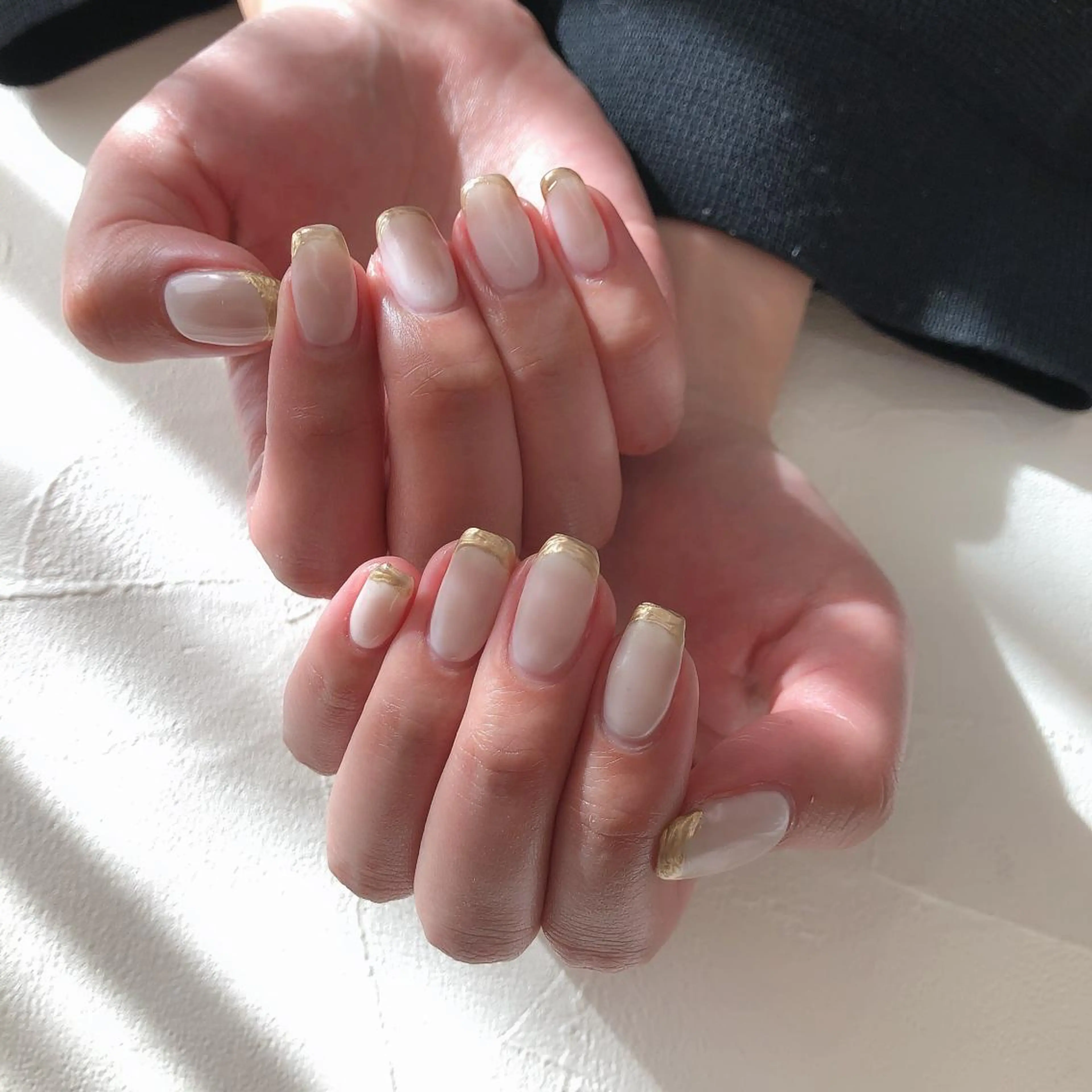 ネイル フレンチネイル ミラーネイル ニュアンスネイル nails 🎀meのネイルデザイン