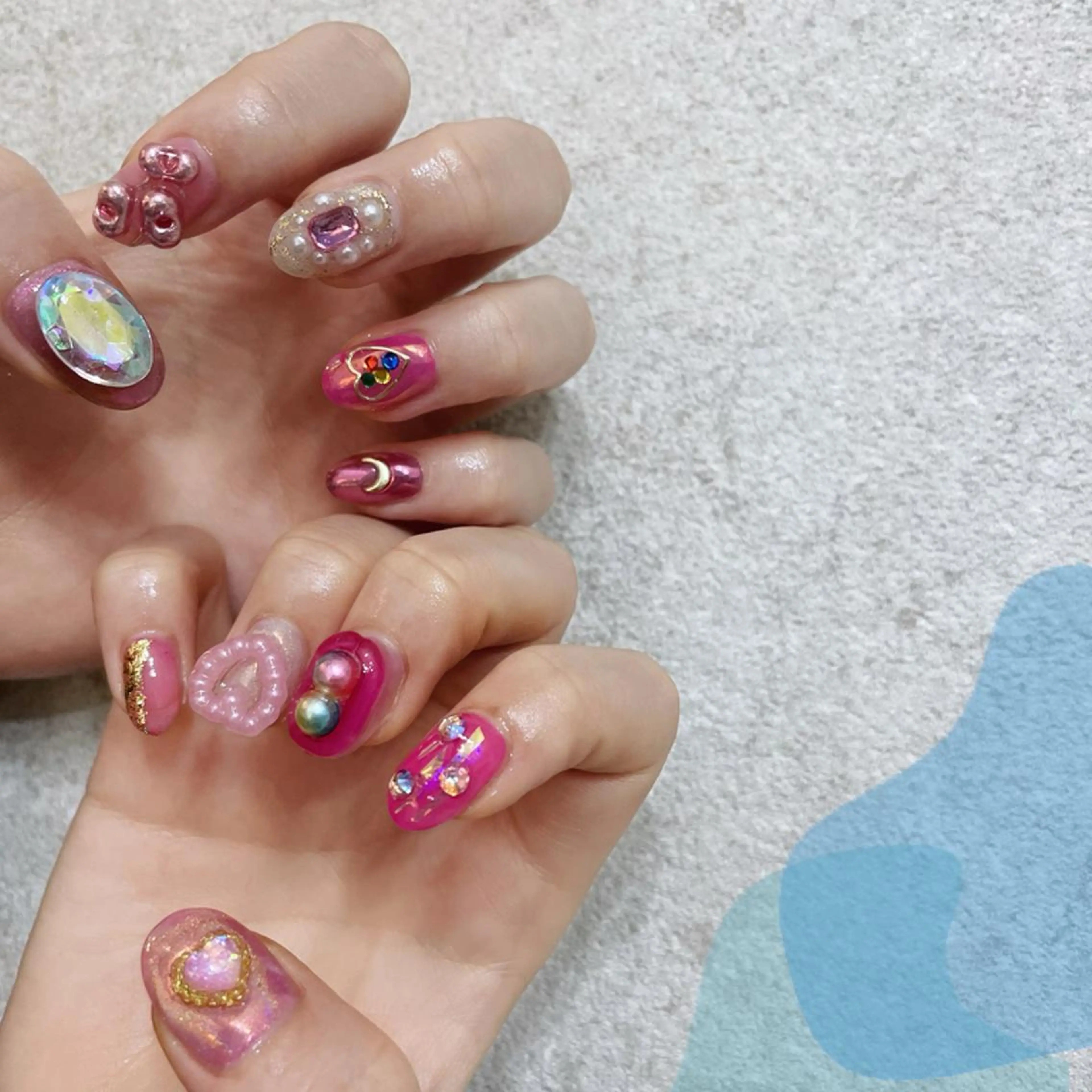 セミロング ハンドネイル VOLLMOND nailのネイルデザイン