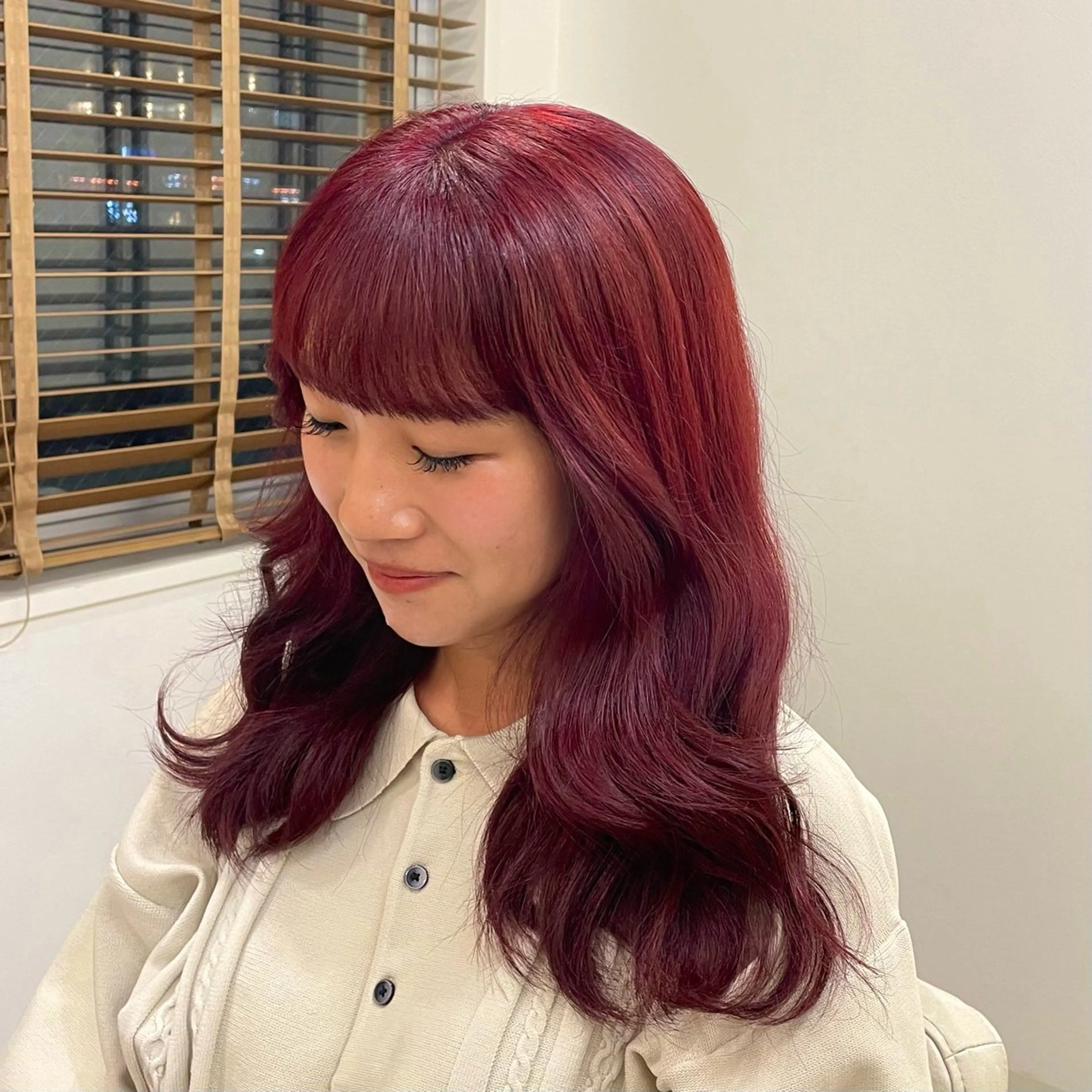セミロング カラー ヘアカラー トリートメント 関野 大悟のヘアスタイル