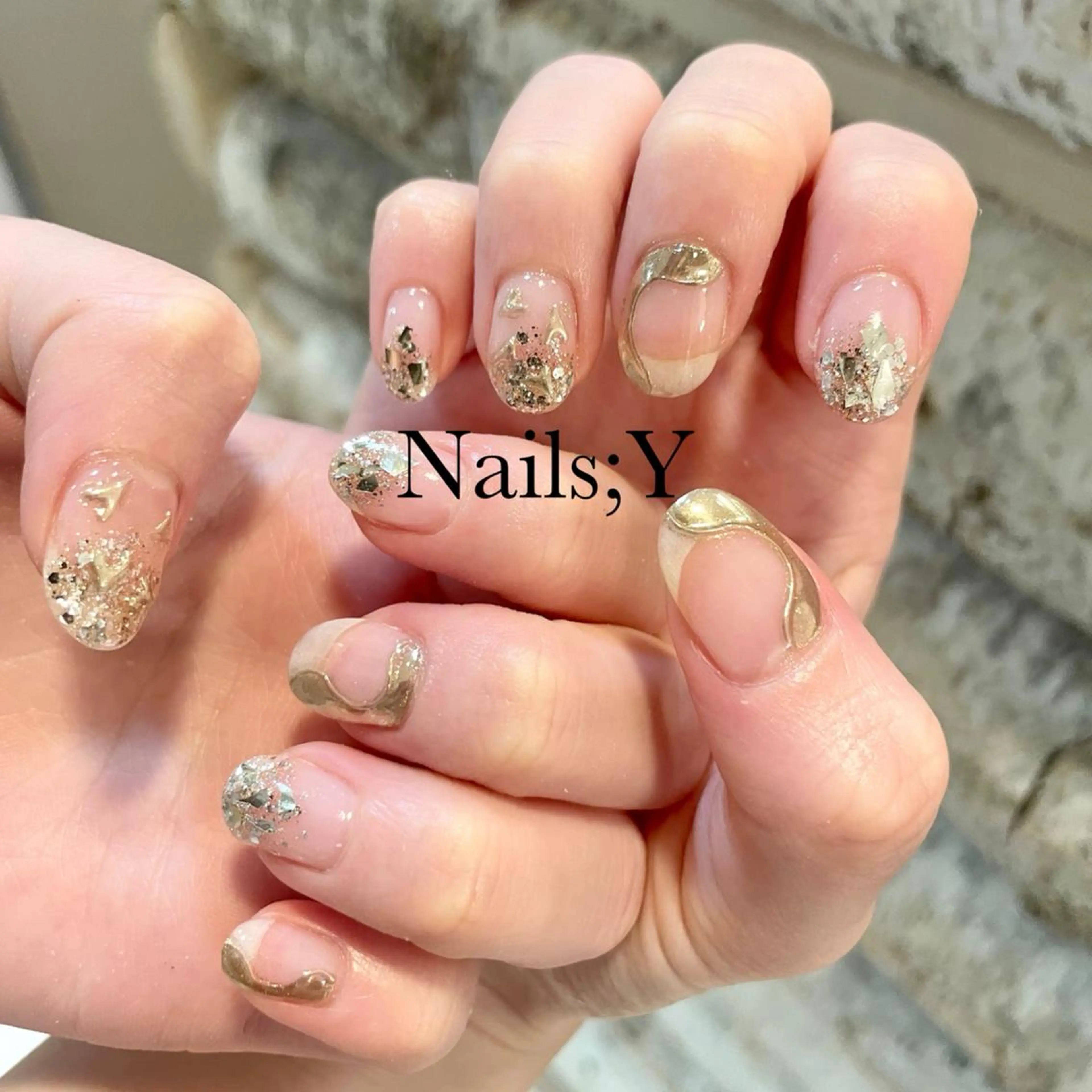 ネイル キラキラネイル 持ち込み yo koのネイルデザイン