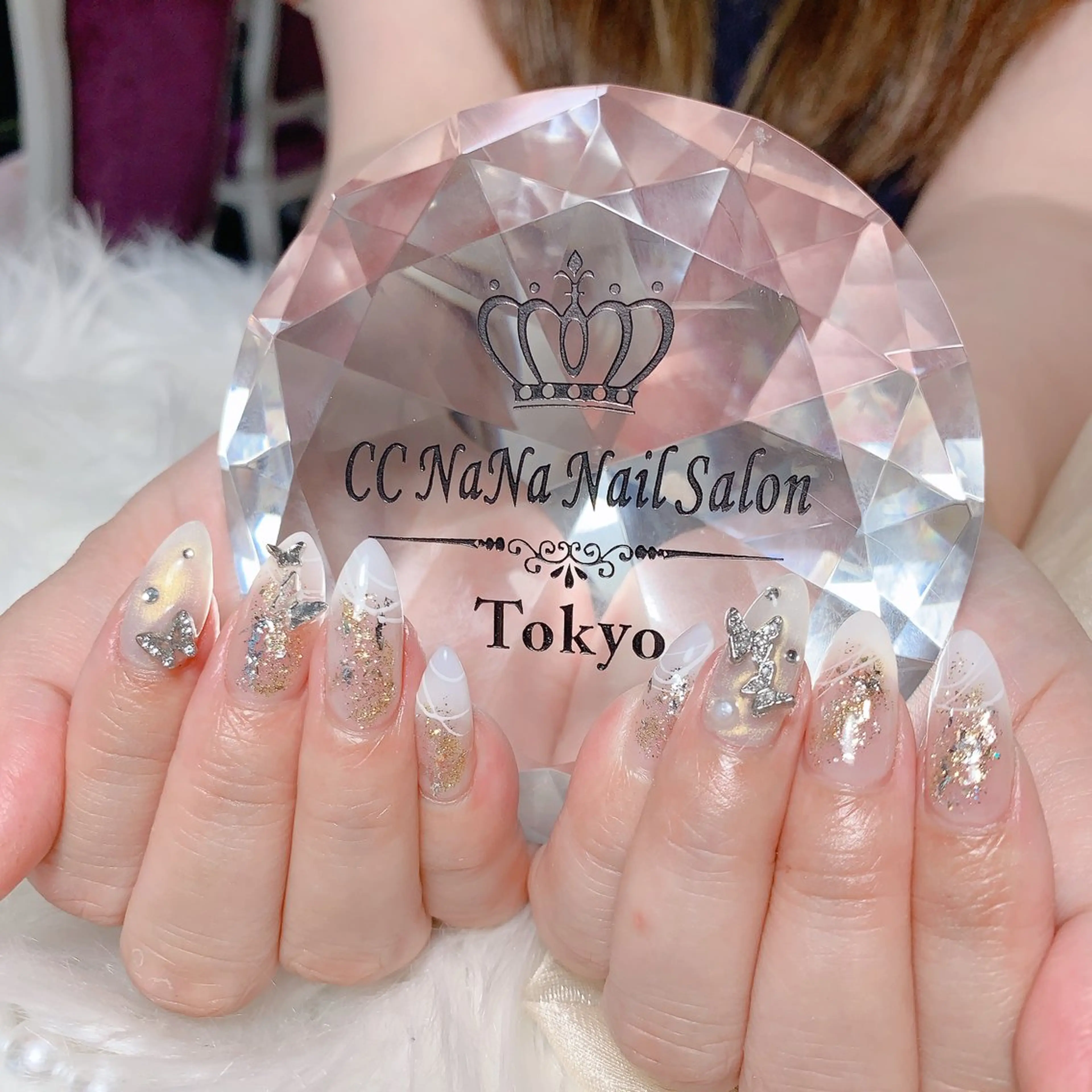 ネイル 持ち込み ハンドネイル 💎CC・NaNa 韓国風ネイル🌙Cのネイルデザイン