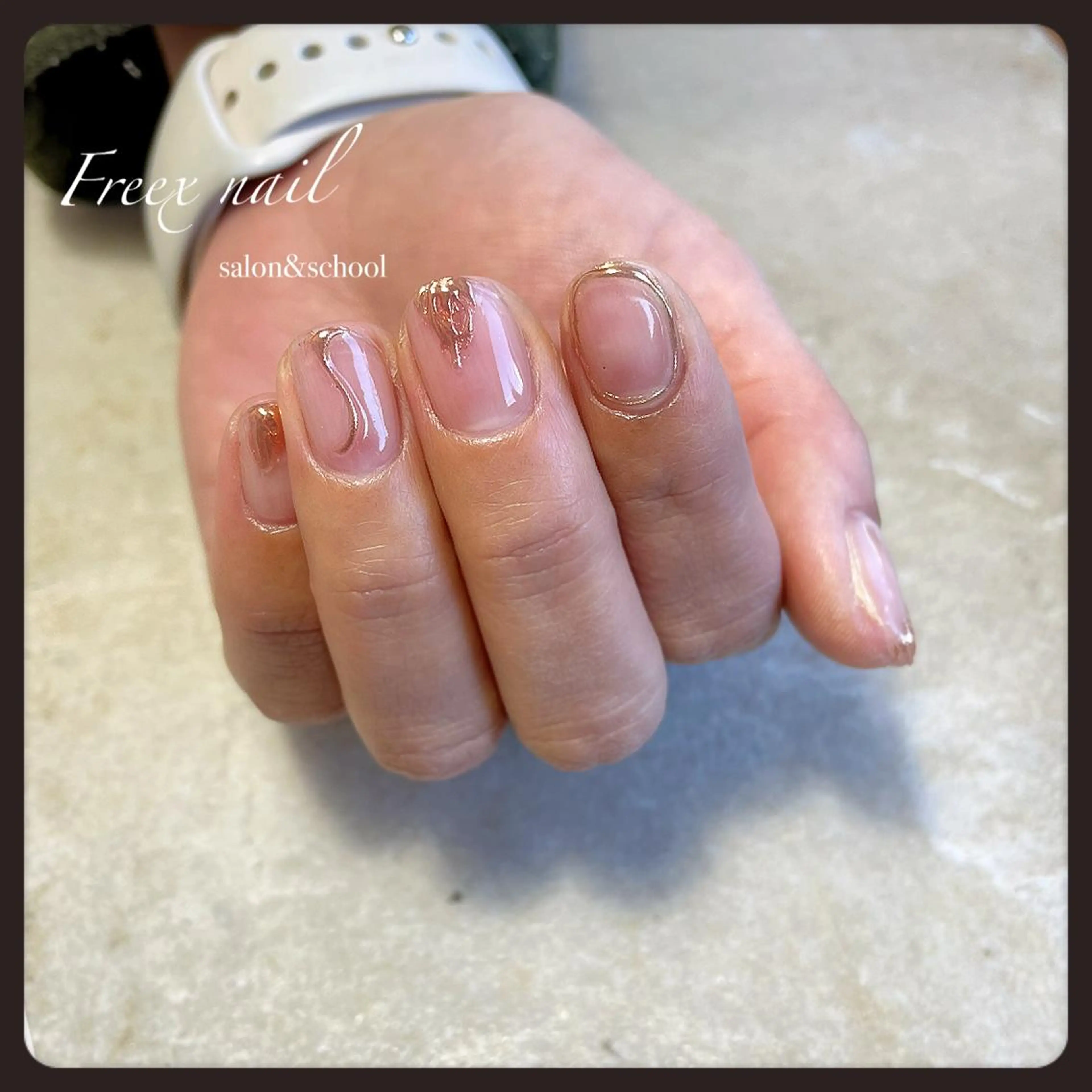 ネイル クリアネイル ハンドネイル ハンドケア Freex nail所属・freex nail /ニュアンス/個性派のネイルデザイン