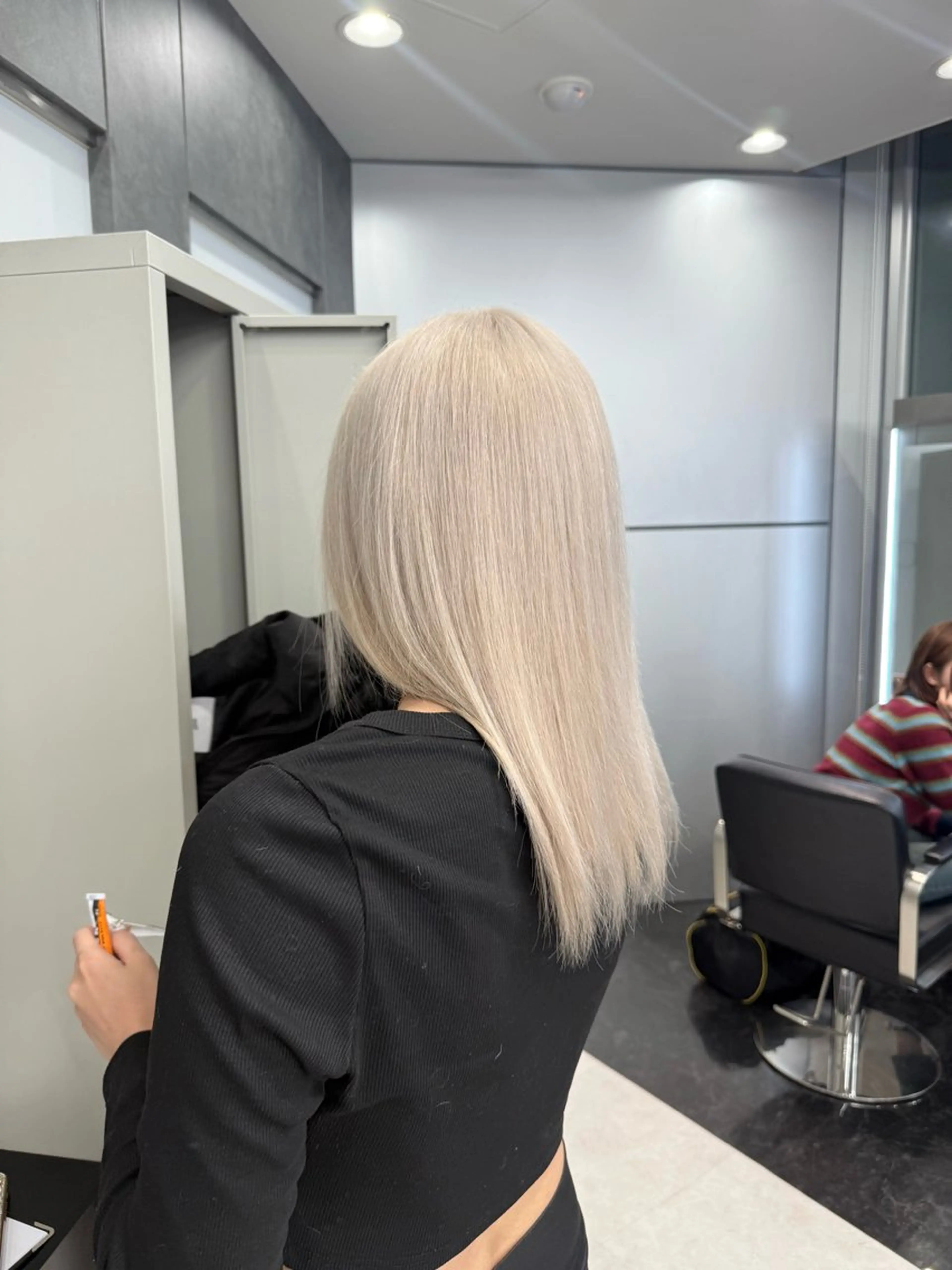 ロング カラー ヘアアレンジ ヘアカラー トリートメント ヘアセット 韓国ヘア🖤/透明感 shihoのヘアスタイル