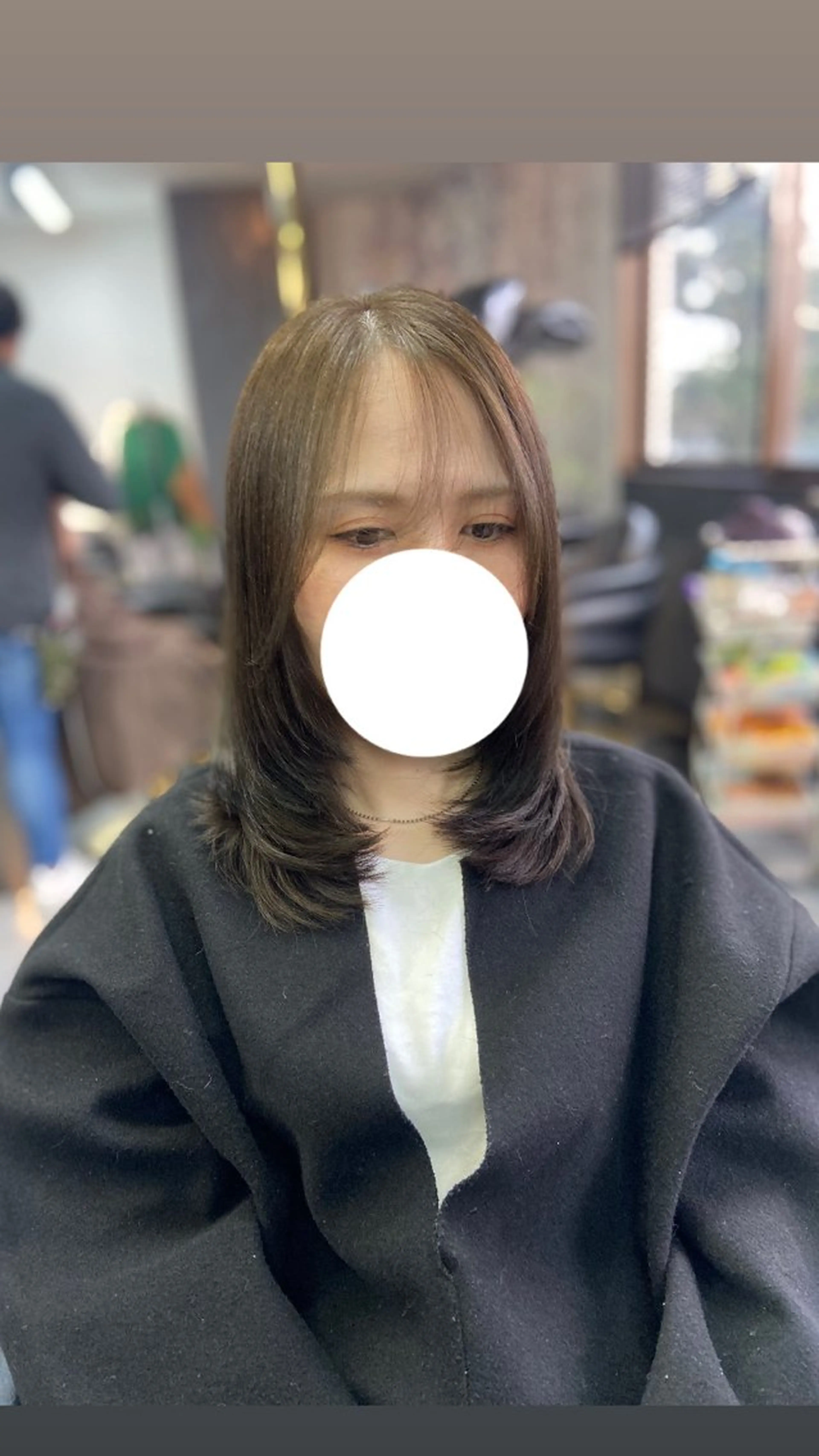 ミディアム 瀧下 唯のヘアスタイル
