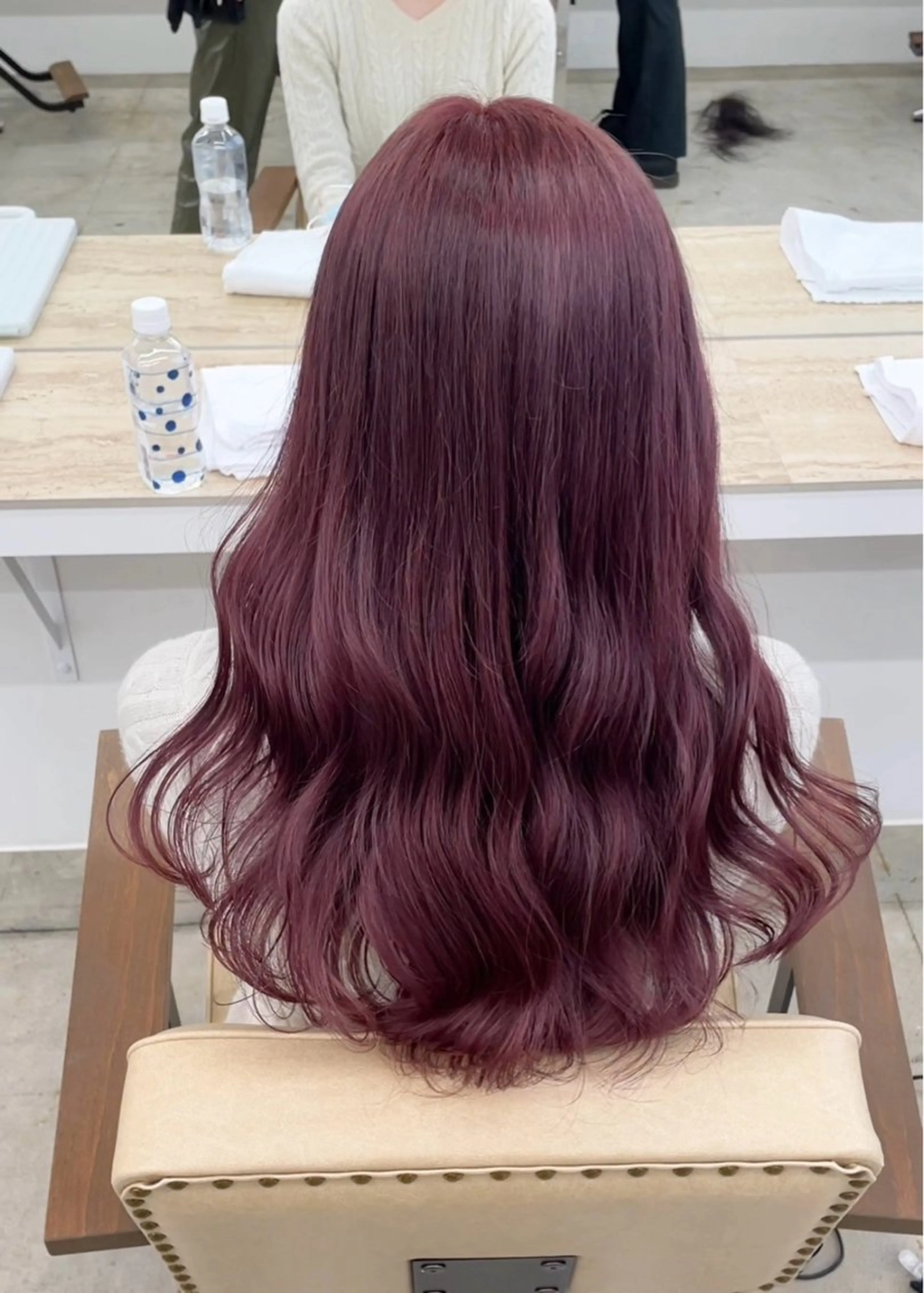 ロング カラー ブリーチ ケアブリーチ ケアカラー ラベンダーカラー ラベンダーピンク ヘアカラー トリートメント 暖色カラー🍒 ケアブリーチ/akiのヘアスタイル