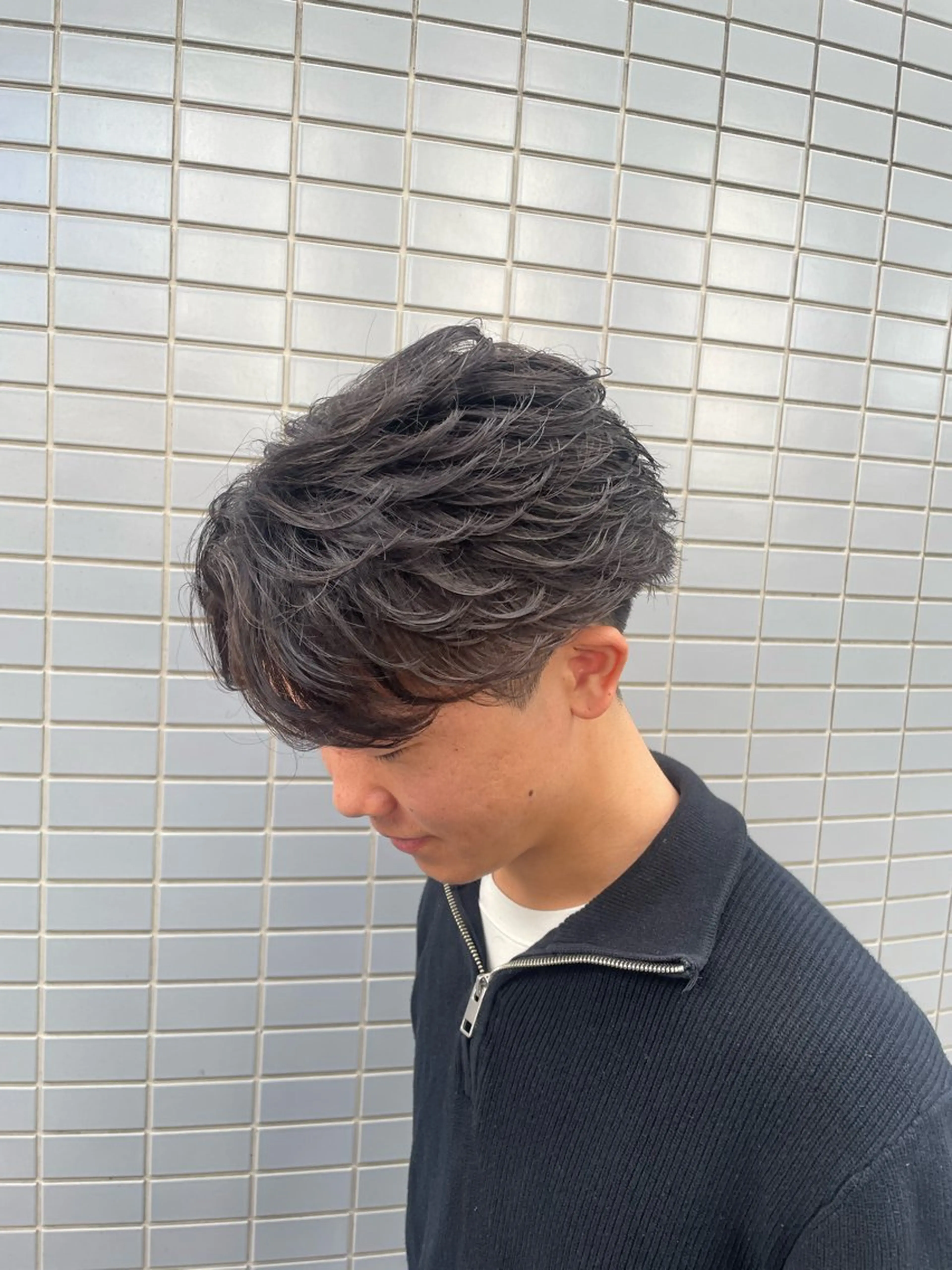 ショート パーマ メンズパーマ梅田 ・川副史晶のヘアスタイル