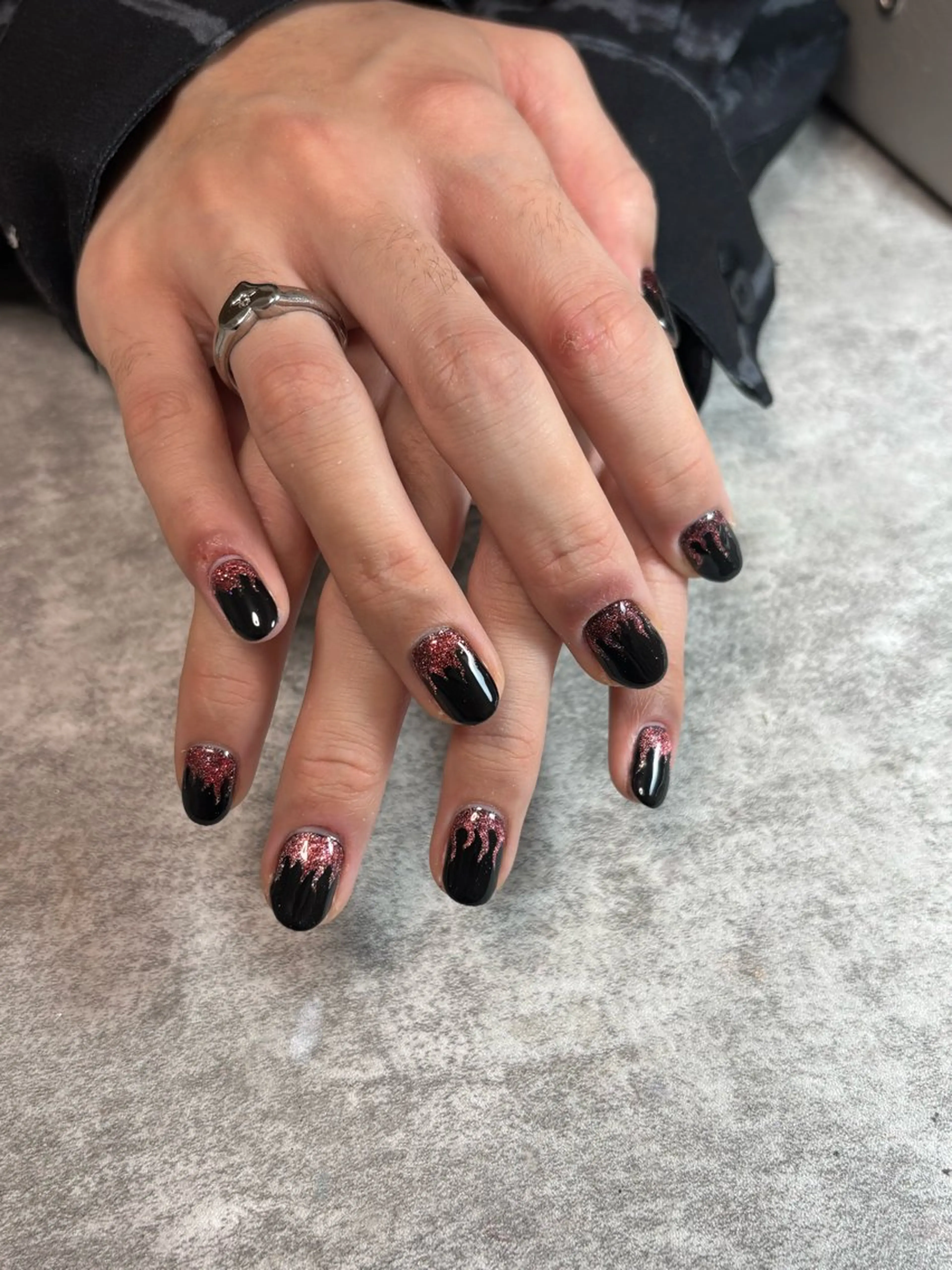 ネイル 持ち込み 三本 綾奈のネイルデザイン