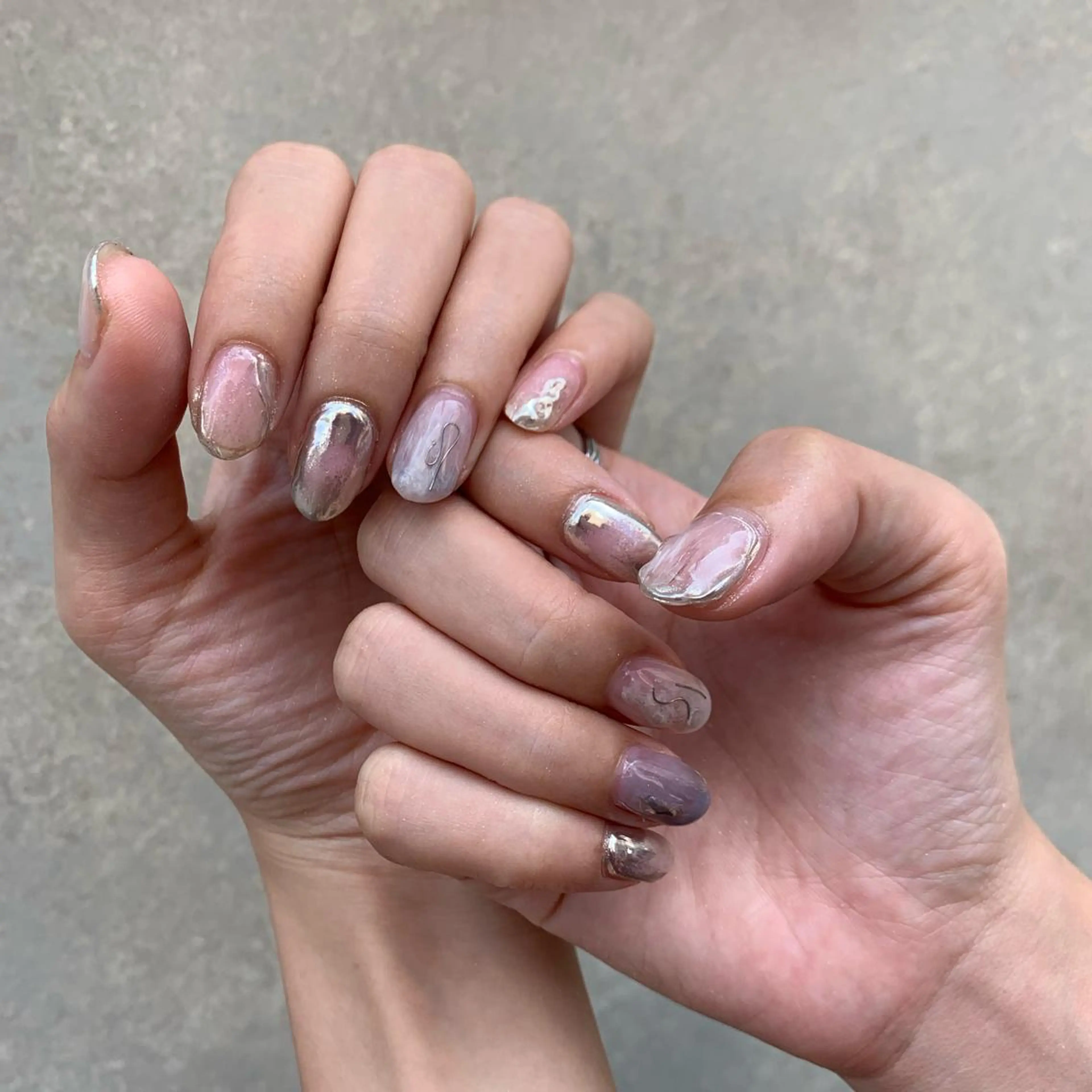 ネイル ハンドネイル 【淡色color/ nail】maikoのネイルデザイン