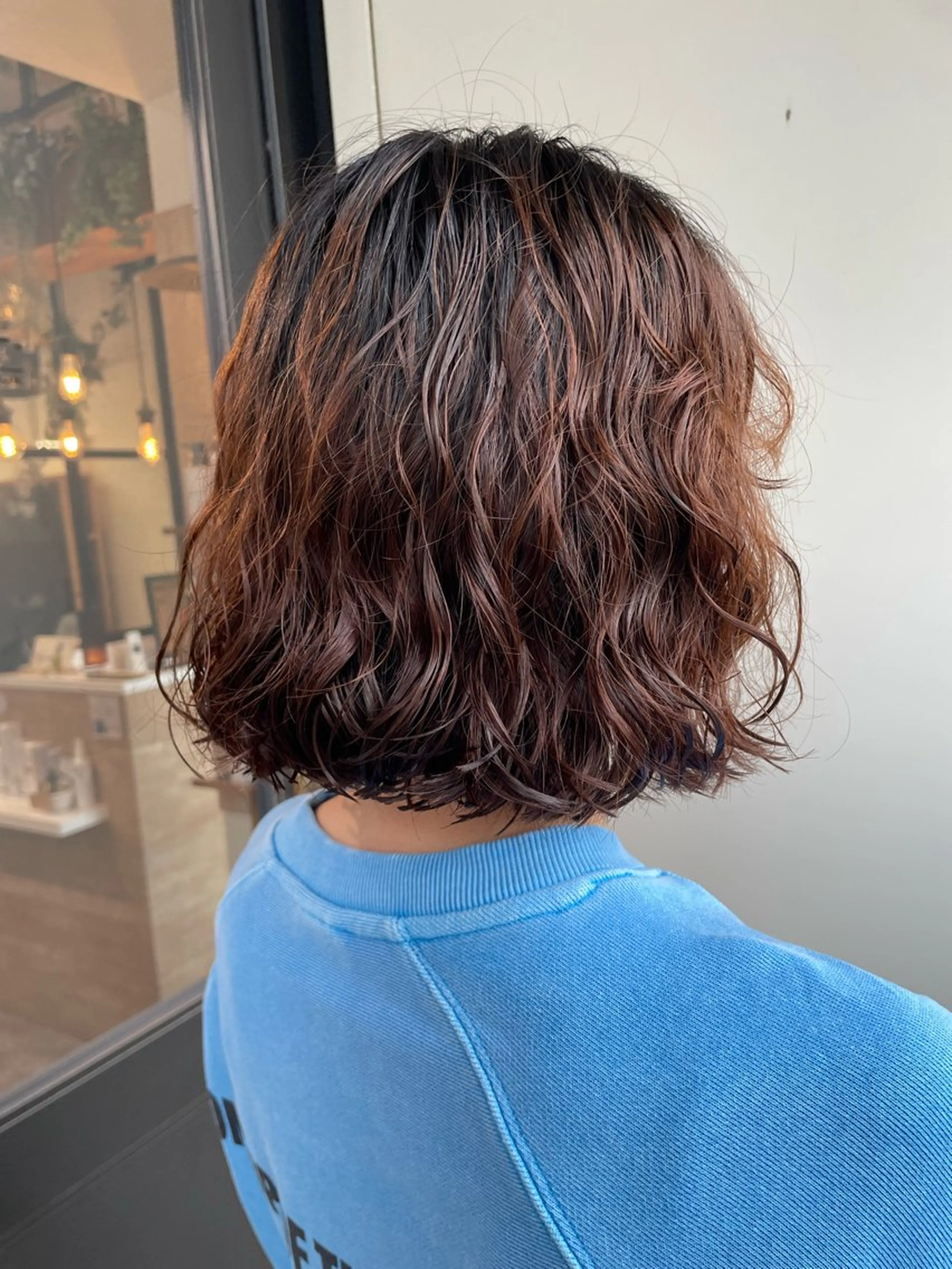 ミディアム パーマ Toiro 横浜所属・🎀レイヤー/パーマ カラー/ai🎀のヘアスタイル