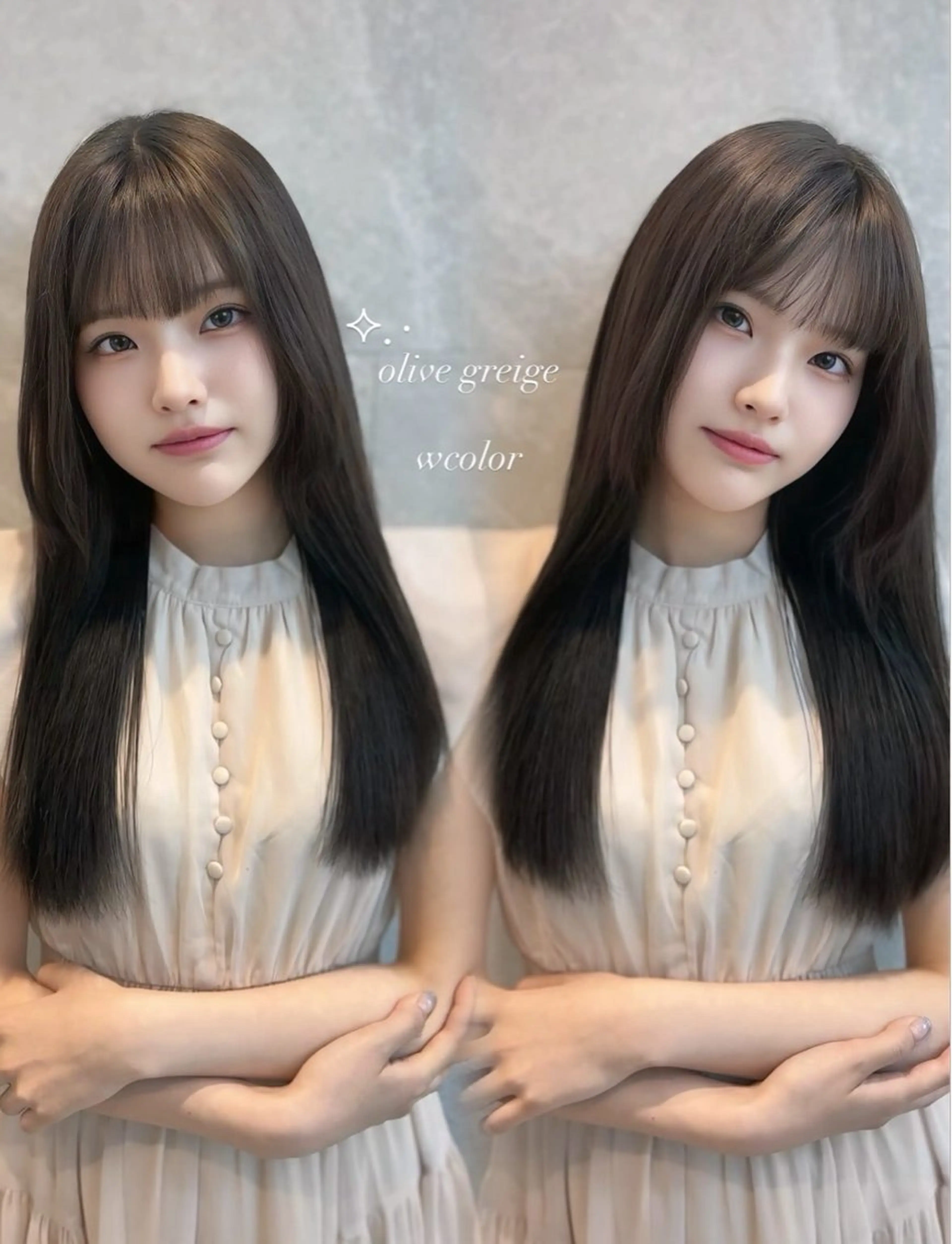 ⋆✦プレミアム美髪ケア⟡.·韓国風cut＋HITA髪質改善ストレート＋トリートメント🫧ྀིの写真