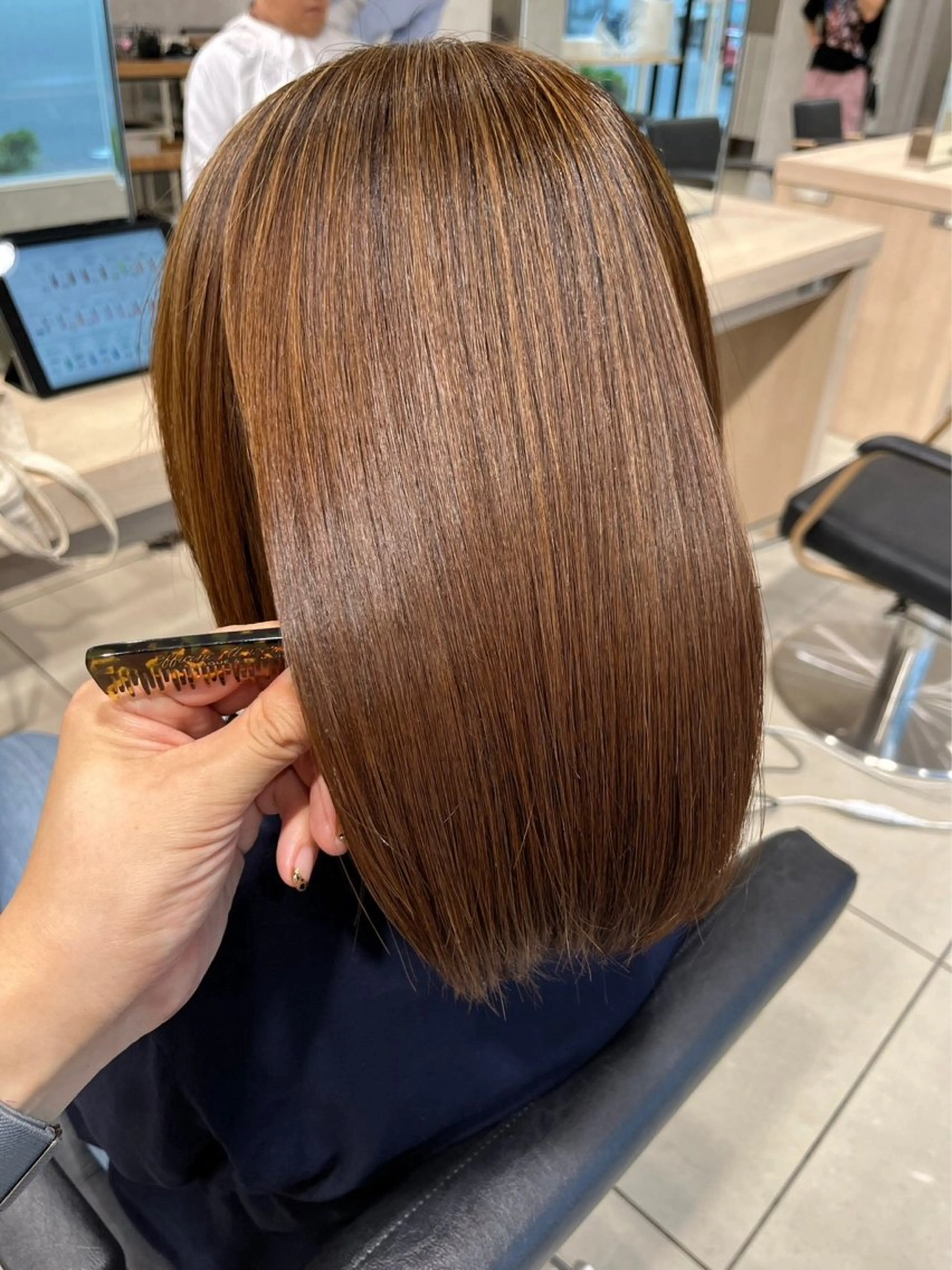 【💝どんな時でもサラサラヘアー】縮毛矯正+ブローの写真