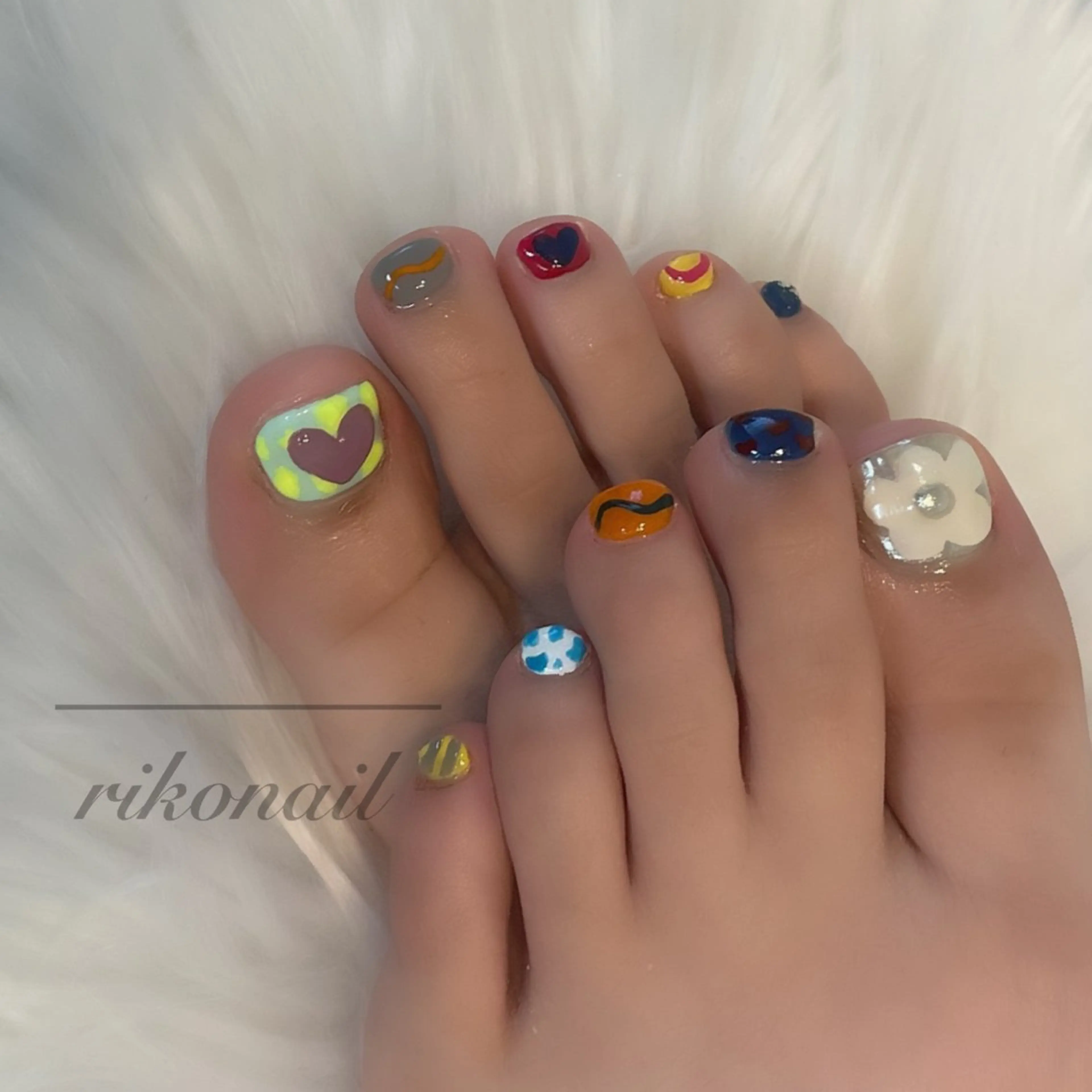 ネイル フットネイル riko nailのネイルデザイン
