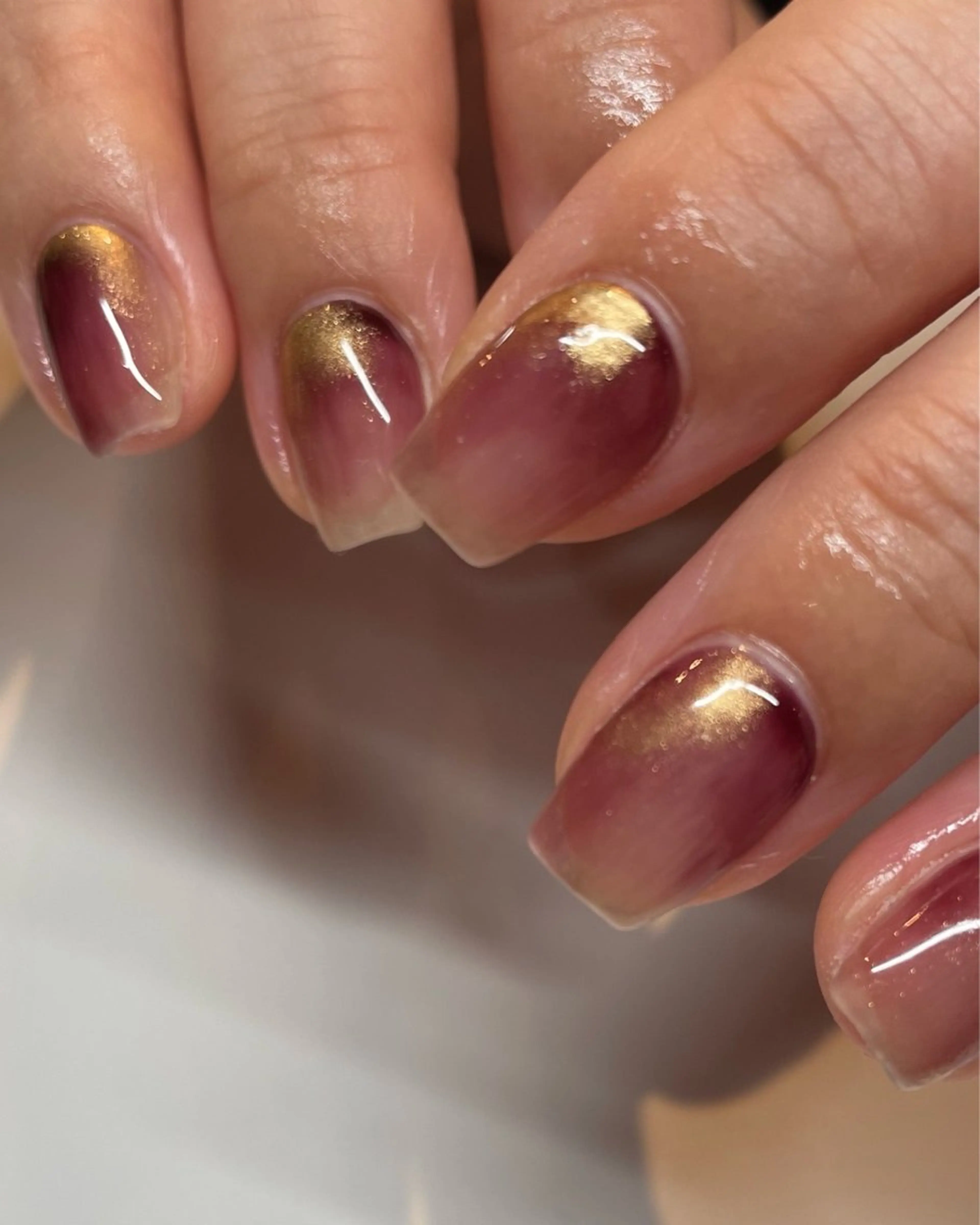 ネイル グラデーション Manon Yuiのマツエク・マツパデザイン