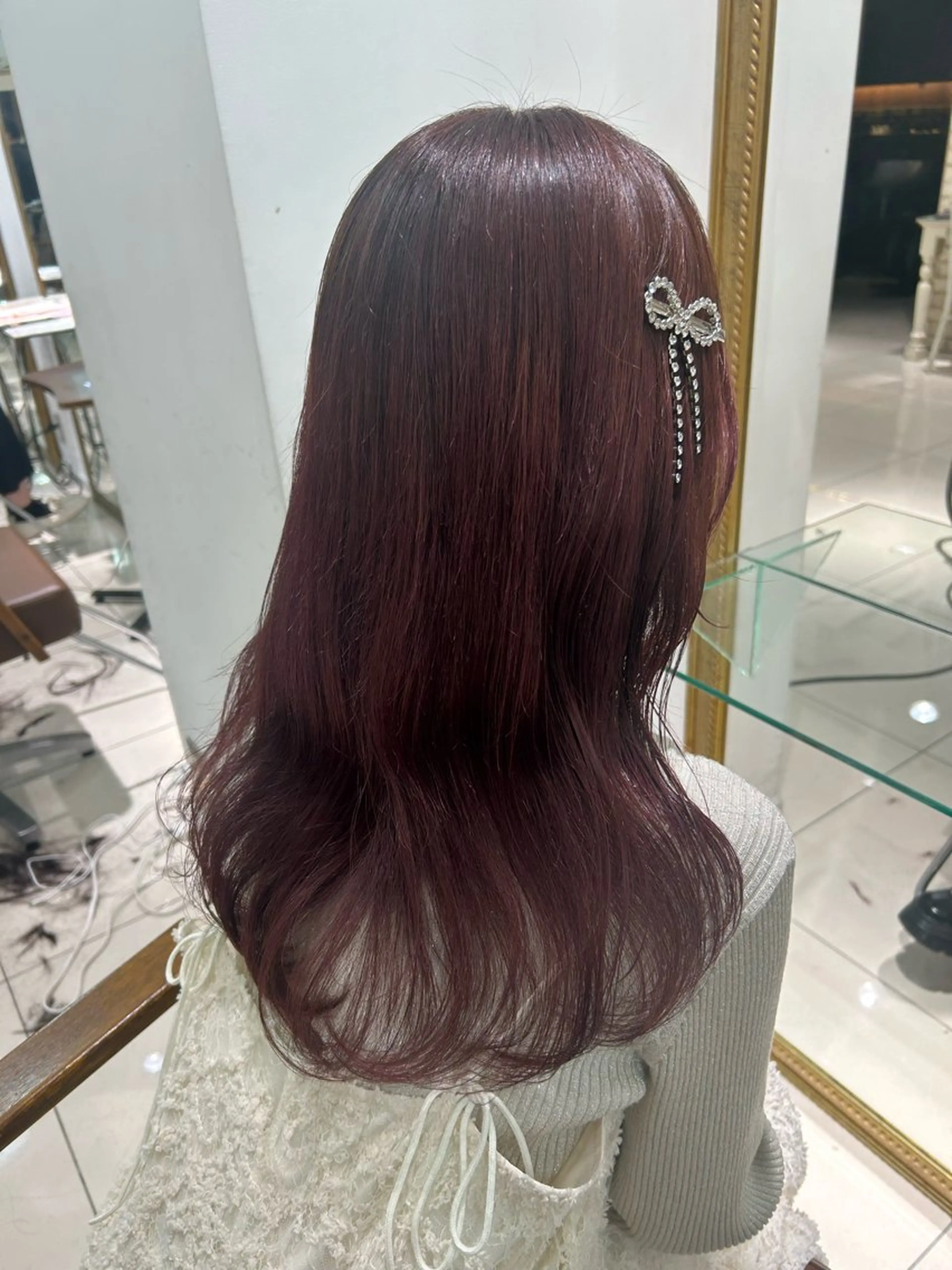 セミロング カット ヘアカラー トリートメント 縮毛・髪質改善🩰 mai🐰ྀི🤍のヘアスタイル