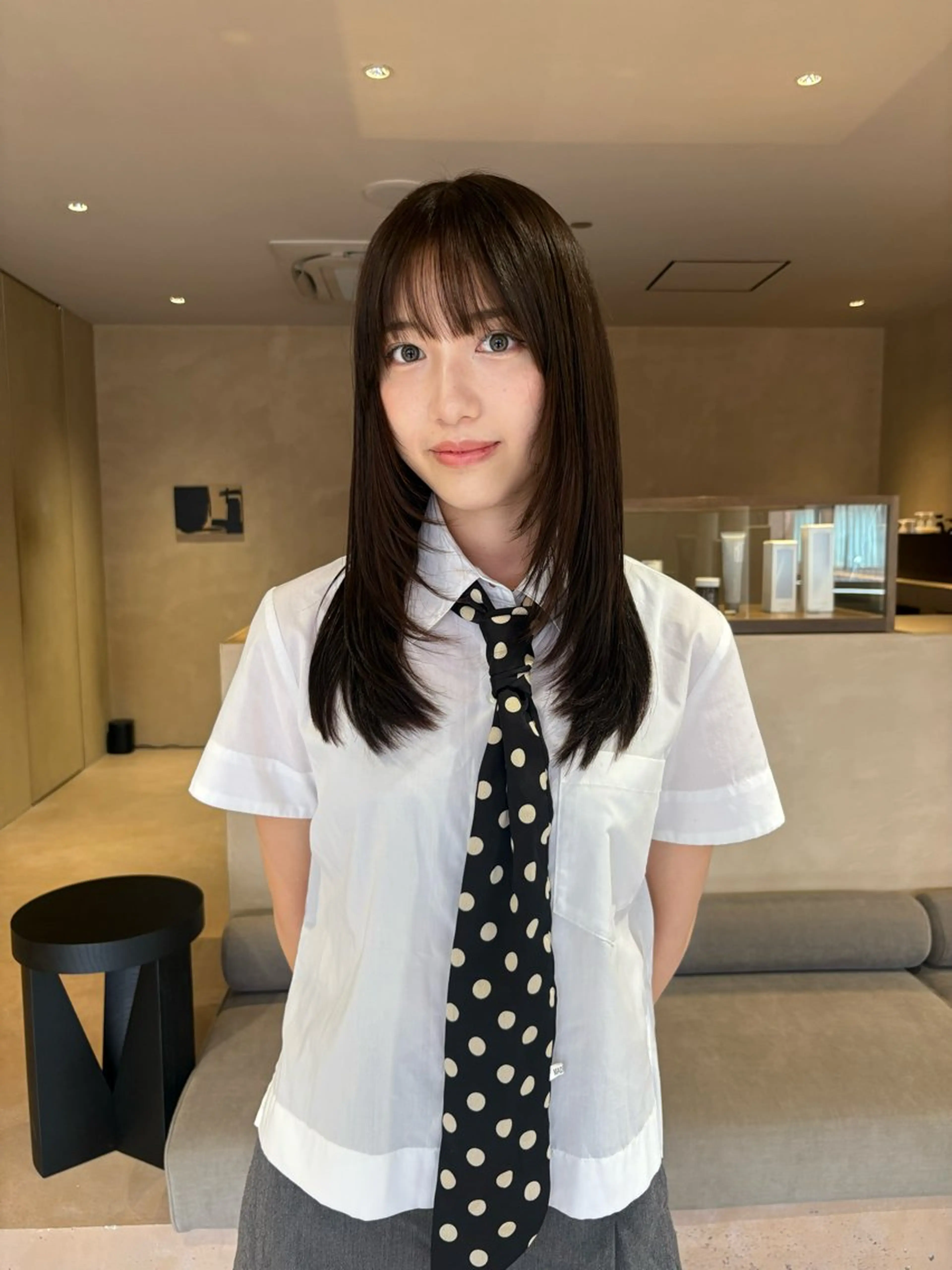 ロング カット ボブ/タイトアレンジ 個性派結婚式アレンジのヘアスタイル