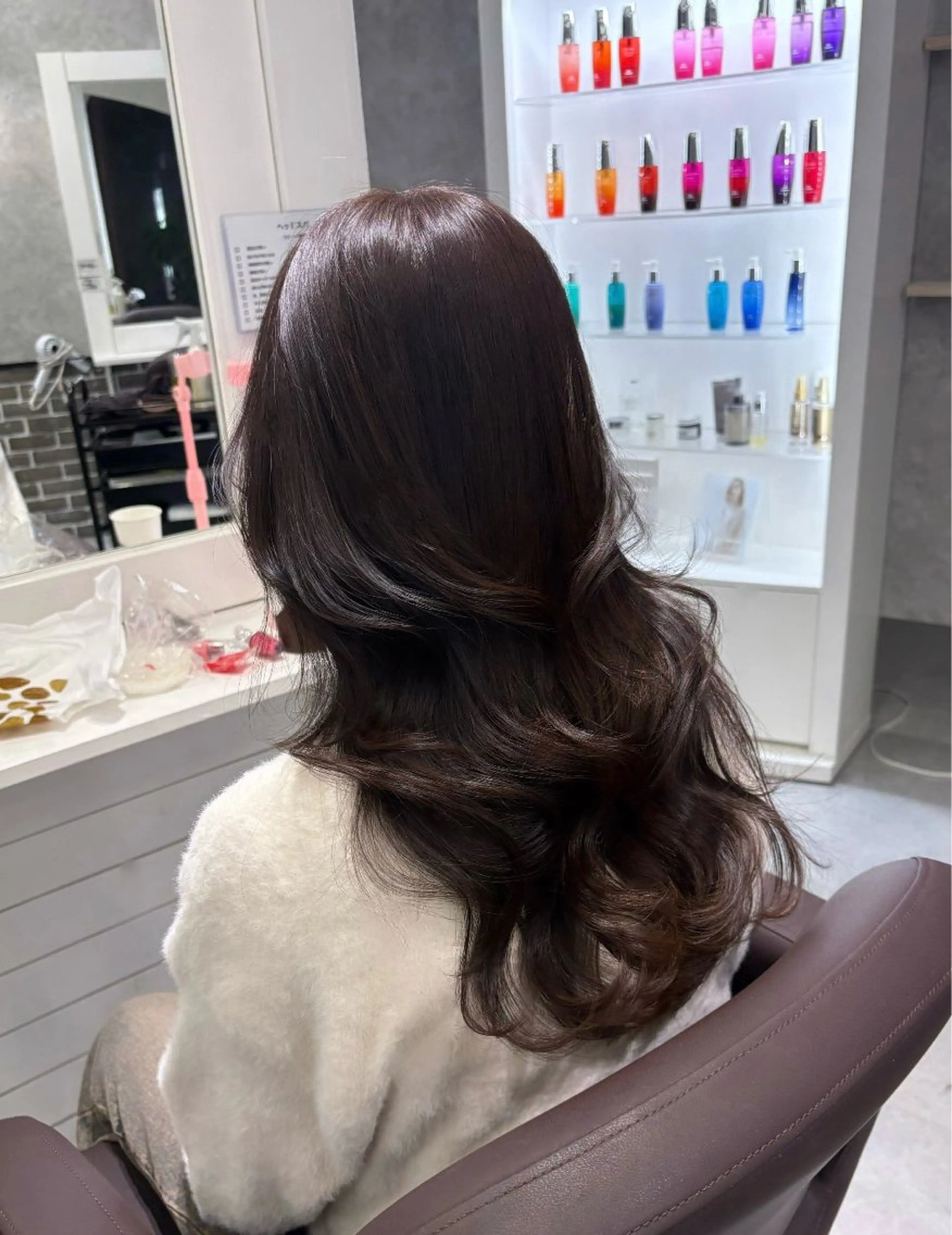 ロング カット ヘアカラー トリートメント Aura 髪質改善＆韓国レイヤー所属・あい❤︎ /髪質改善/韓国巻きのヘアスタイル