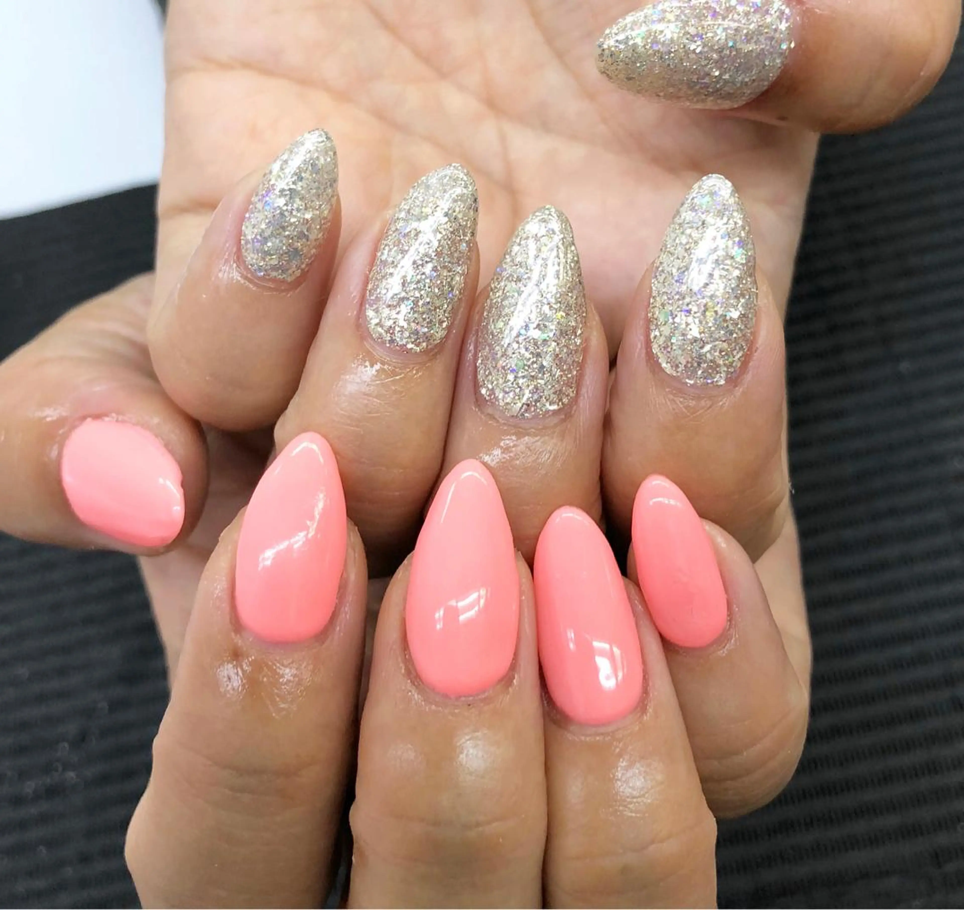 ネイル ラメ(グリッター) ワンカラーネイル esNail&eye イーズネイル＆アイのネイルデザイン