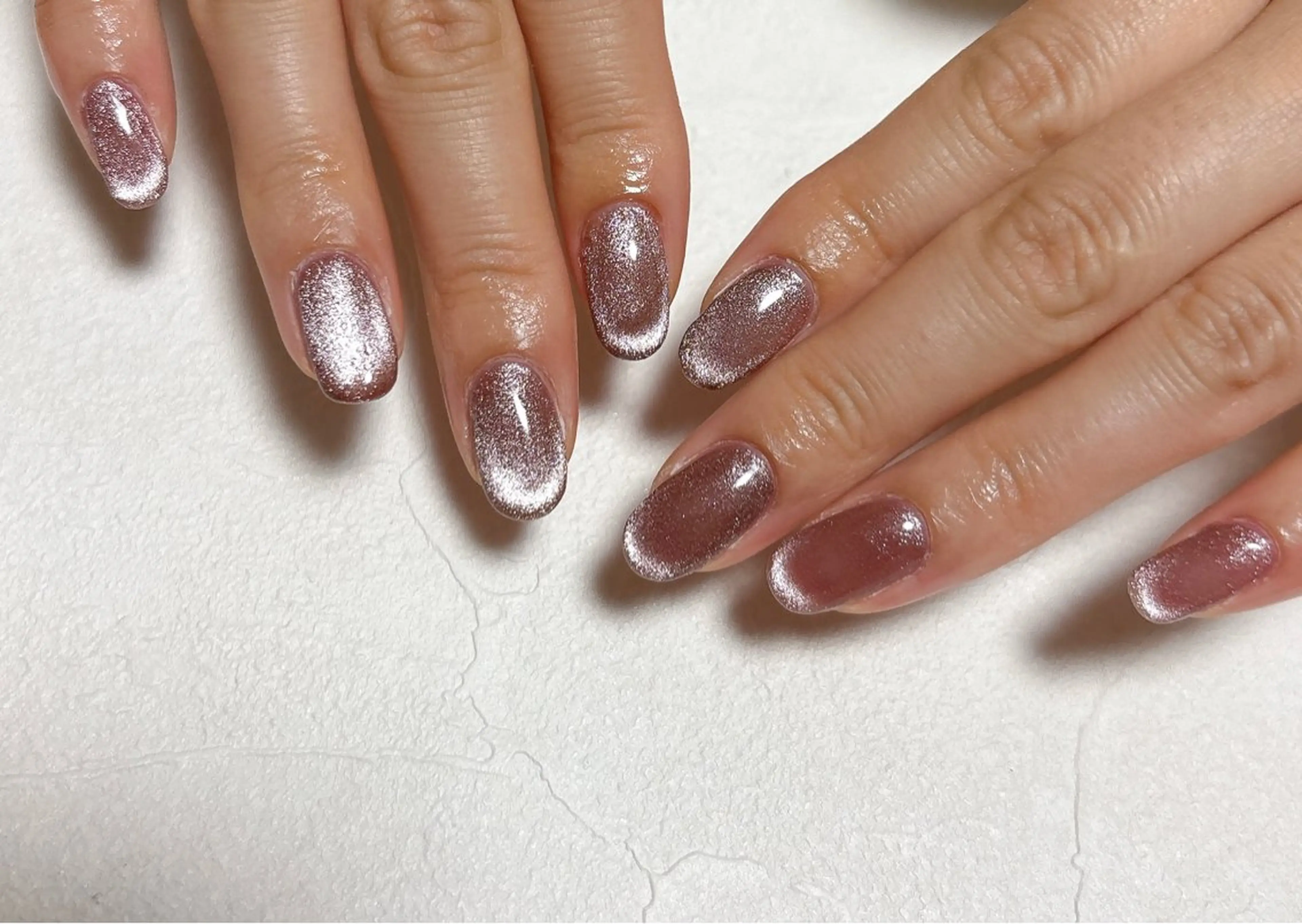 ネイル オーロラネイル フットネイル フレンチネイル ジェルネイル 韓国ネイル Mogu nail 二子玉川のネイルデザイン