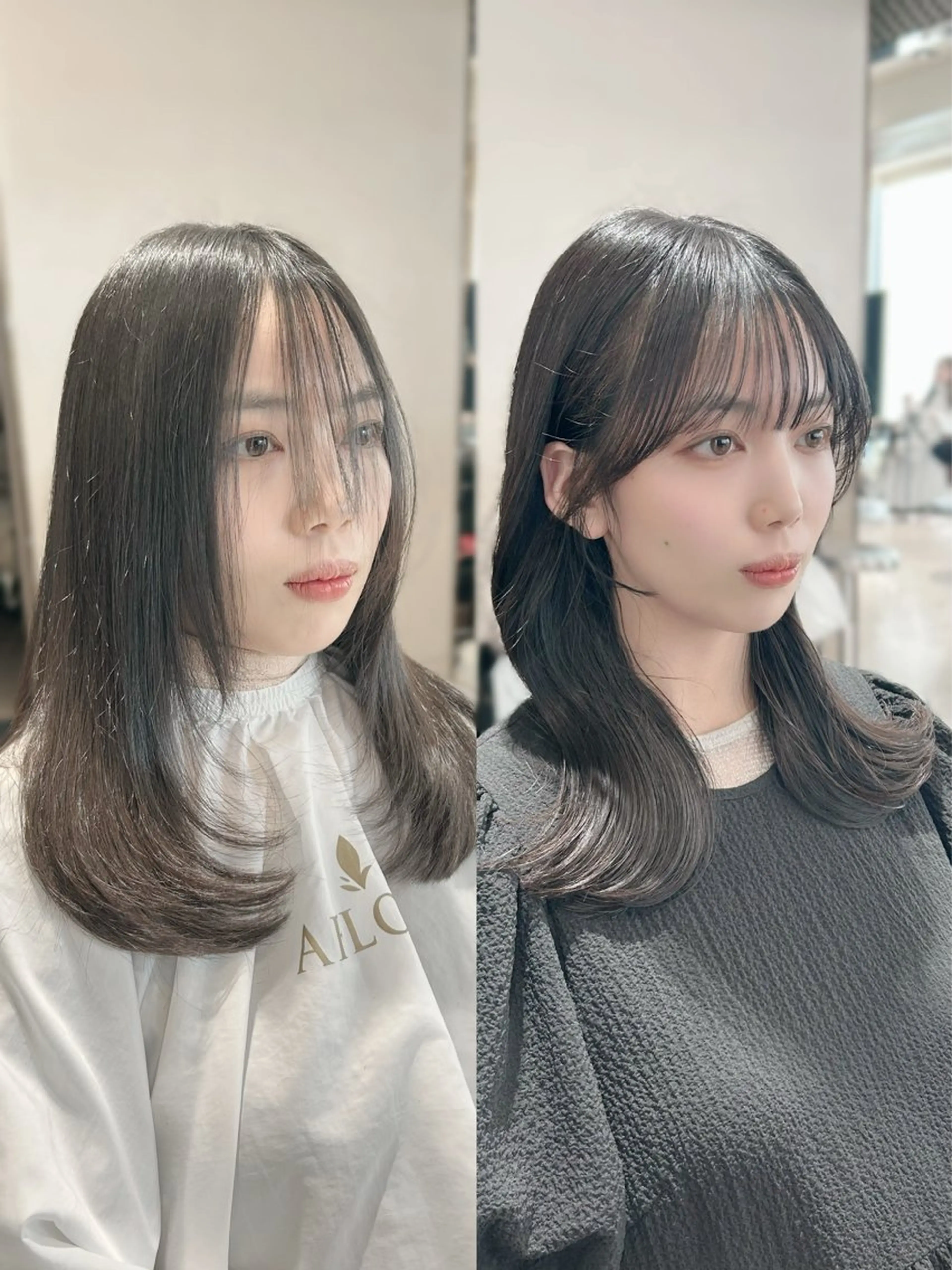 カット 🎀大竹美侑／顔まわ りカット／レイヤーのヘアスタイル