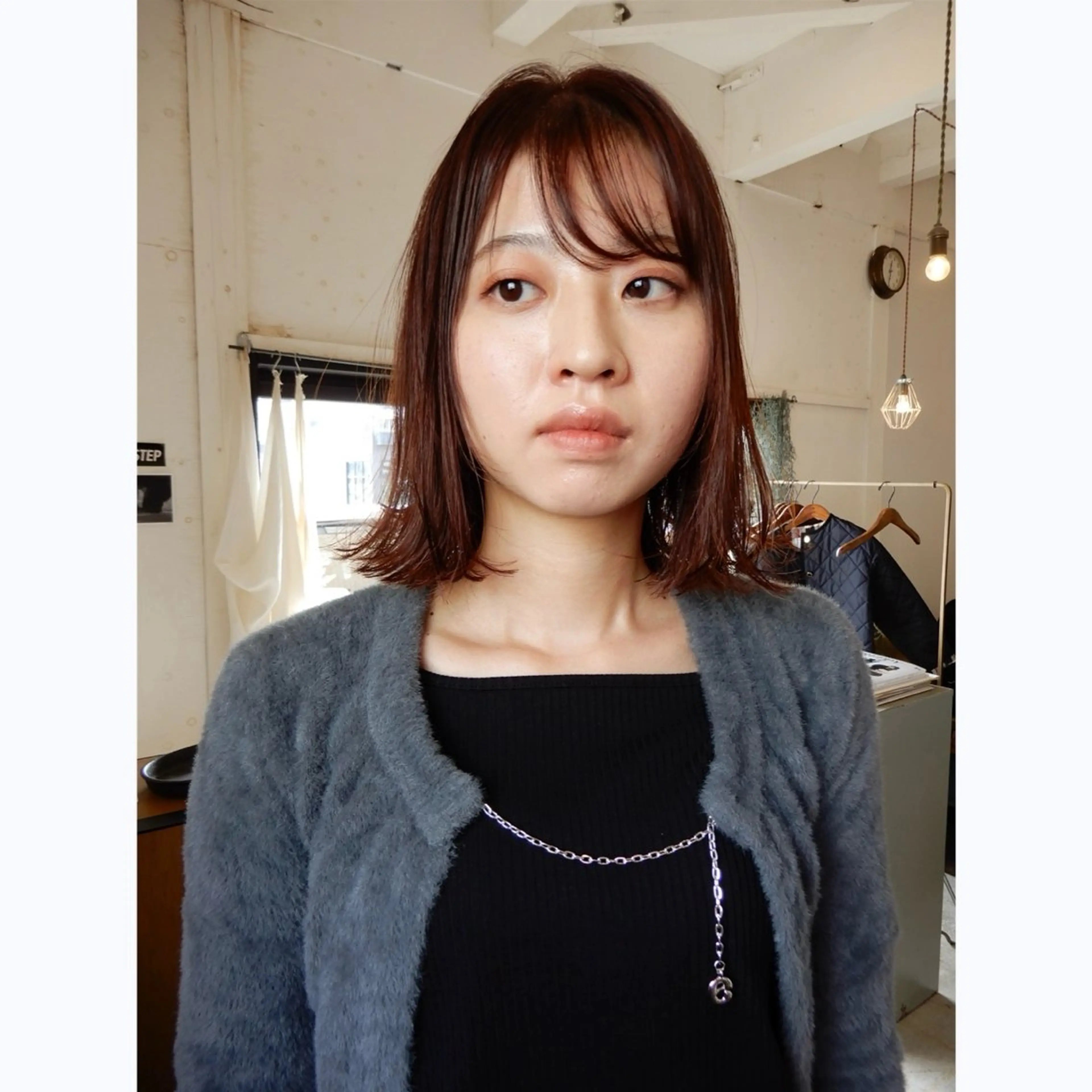 ミディアム カラー カット ヘアカラー デザインカット🎨 ボブ🫟おざきのヘアスタイル