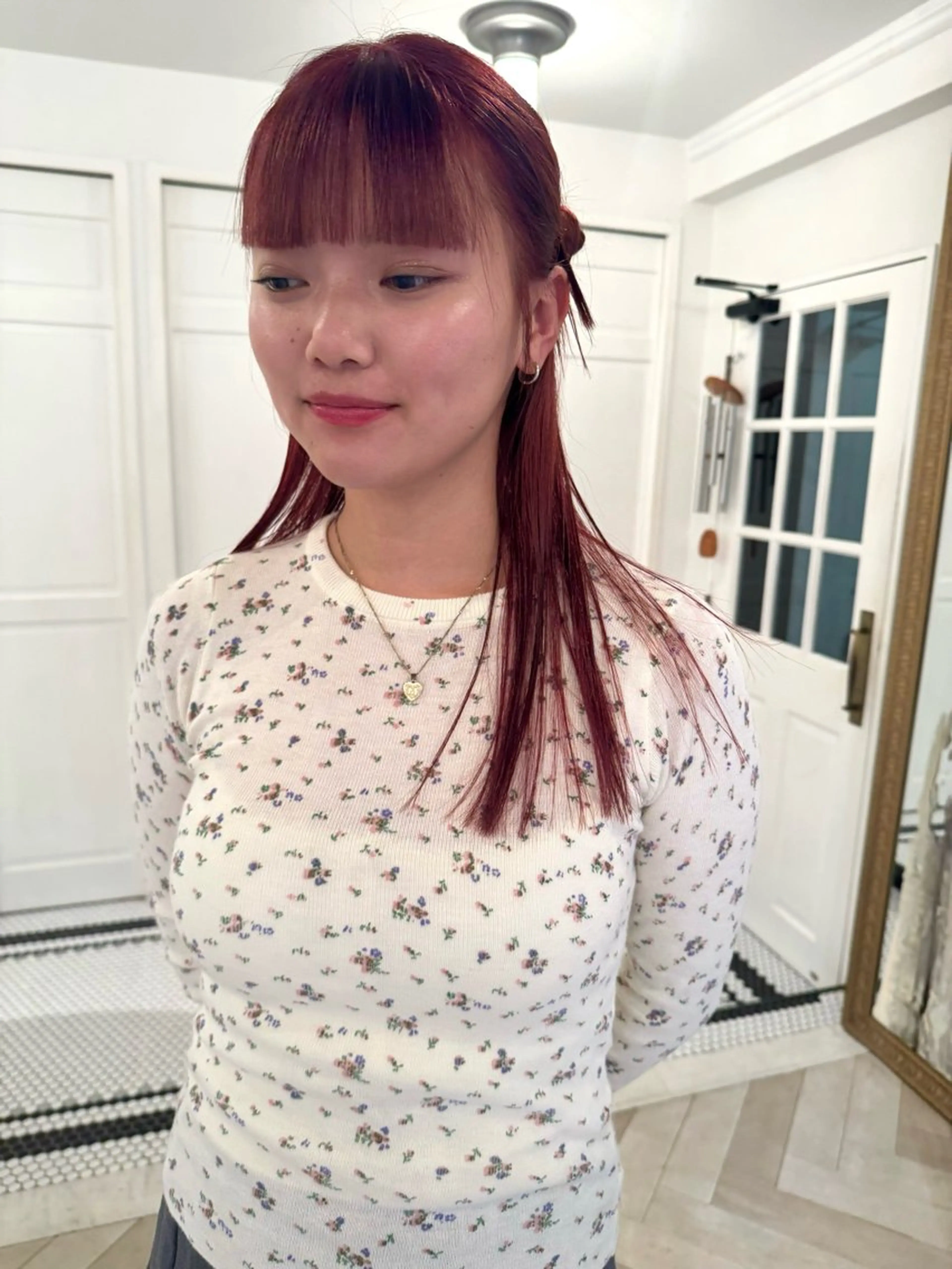 カラー カット ヘアカラー ブリーチカラー🎀 韓国風/寺門美優のヘアスタイル