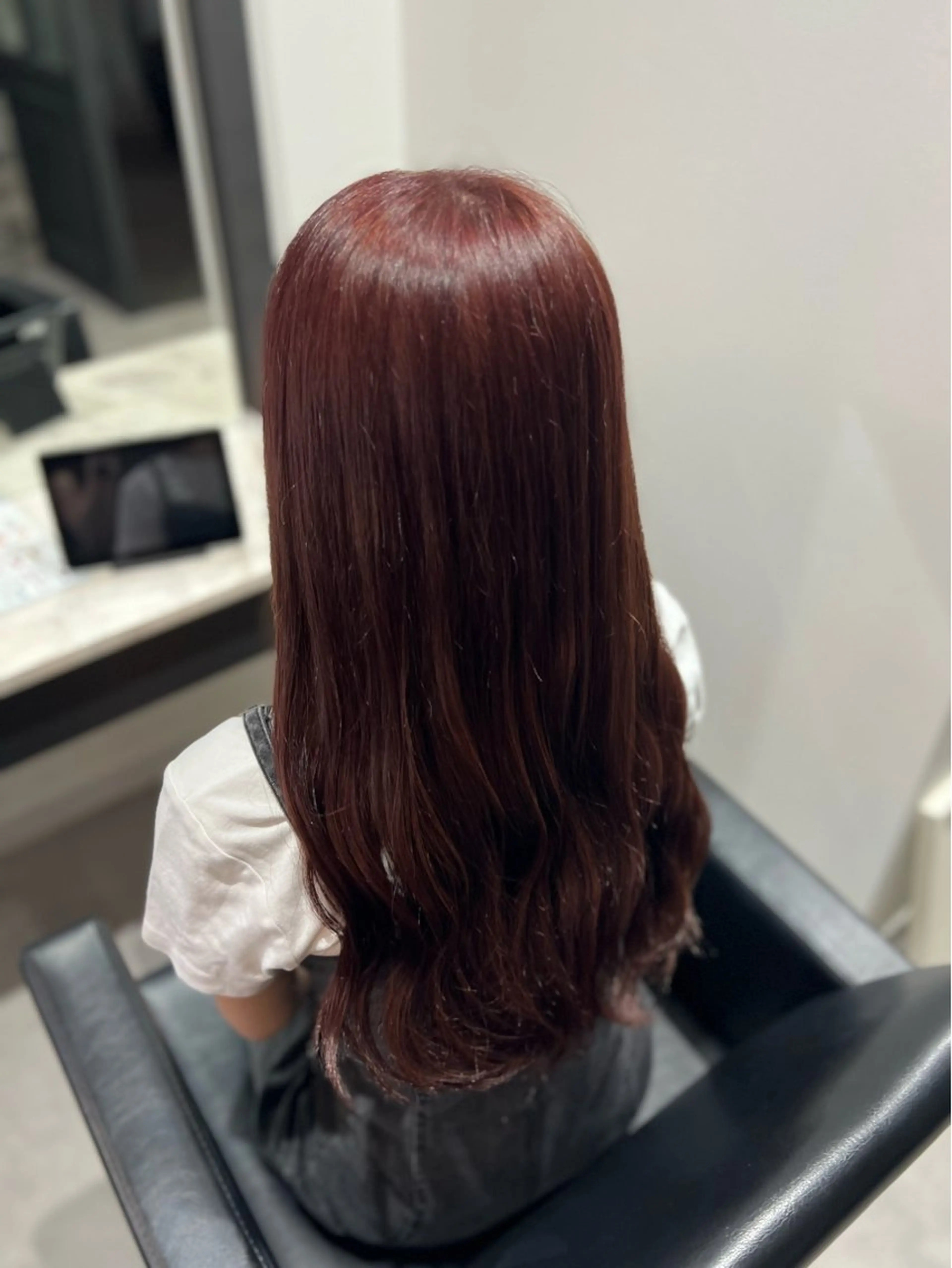 ロング カラー ブラウンカラー ピンクカラー ピンクブラウン ヘアカラー トリートメント Dia ‎ アキヨシ ミユのヘアスタイル