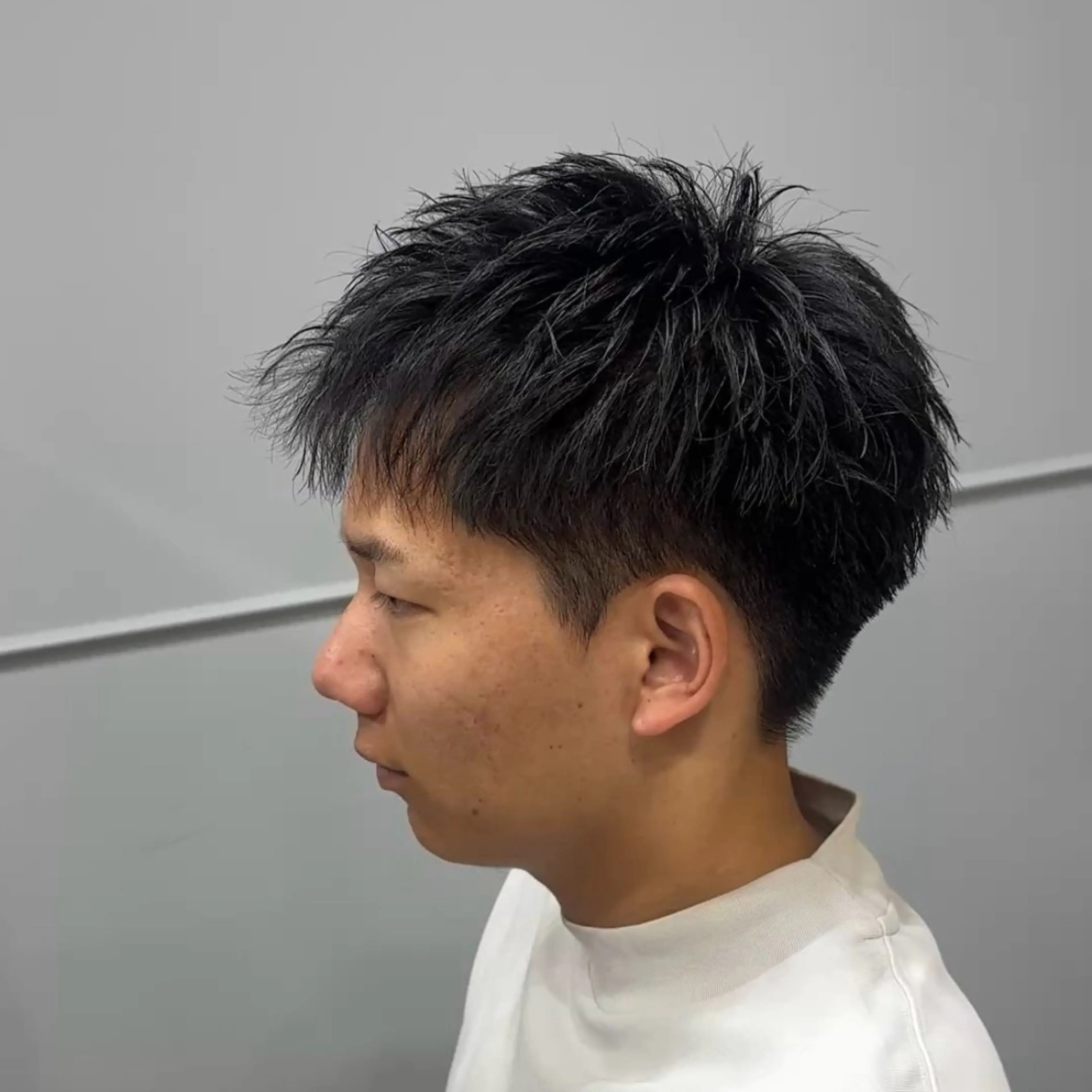 メンズ アップバング カット ABEY LEVRAI所属・Miyabi.💋 ABEYLEVRAIのヘアスタイル