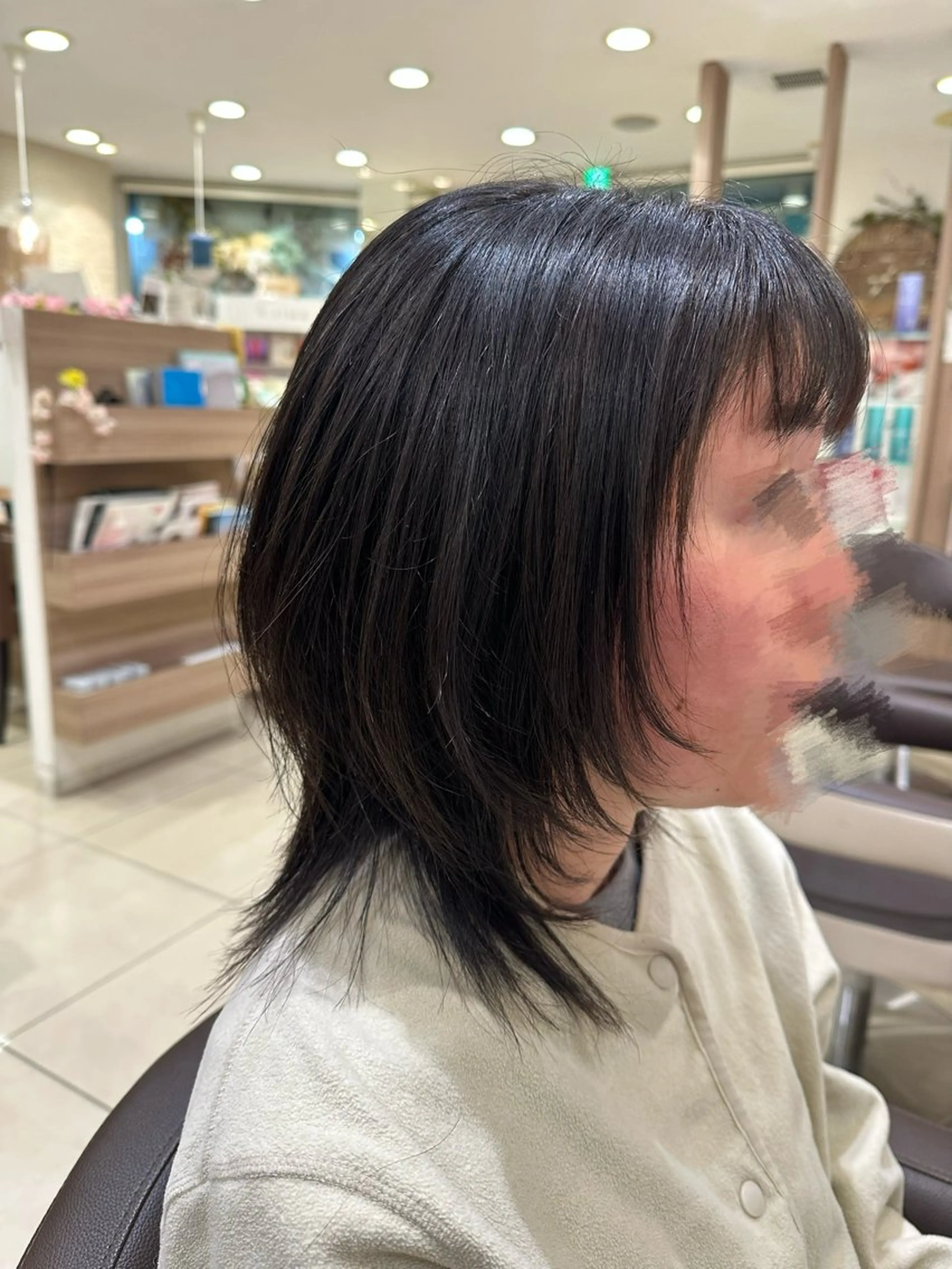 ミディアム レイヤーカット カット Miyu🦄ash メンズカット/まつげのヘアスタイル