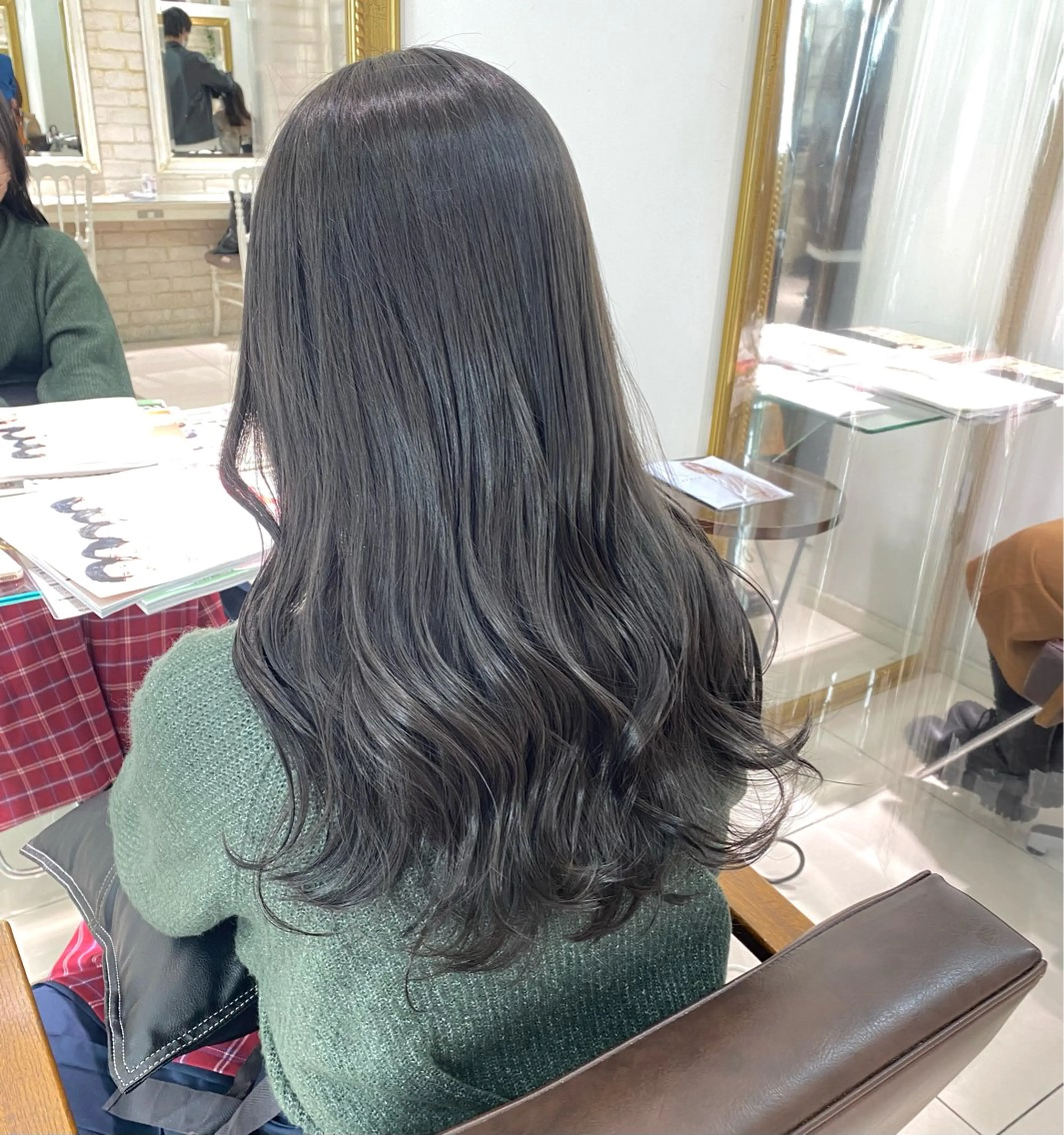 ロング カラー 透明感カラー グレージュ 透明感カラー ai🫧🪞のヘアスタイル