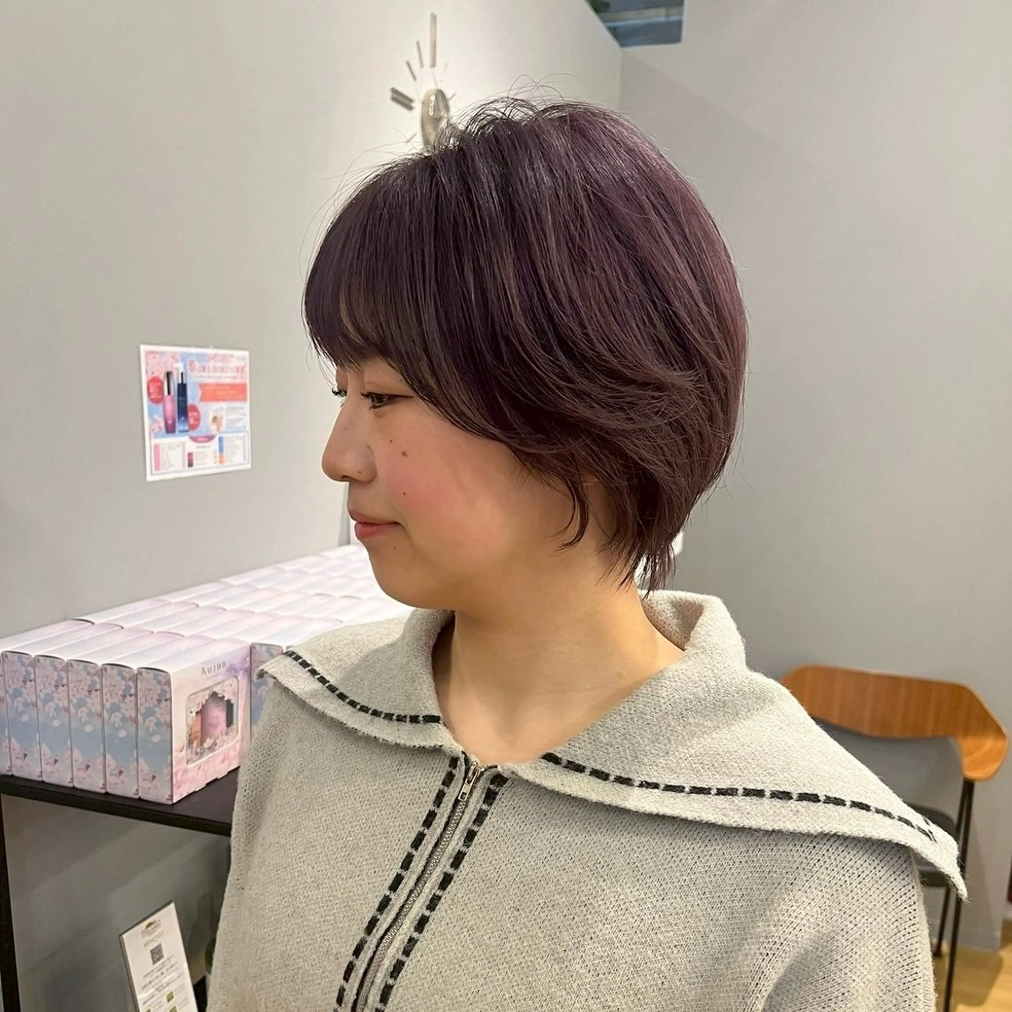 ショート 暖色/ボブ/吉岡美音 GIEN NU茶屋町のヘアスタイル