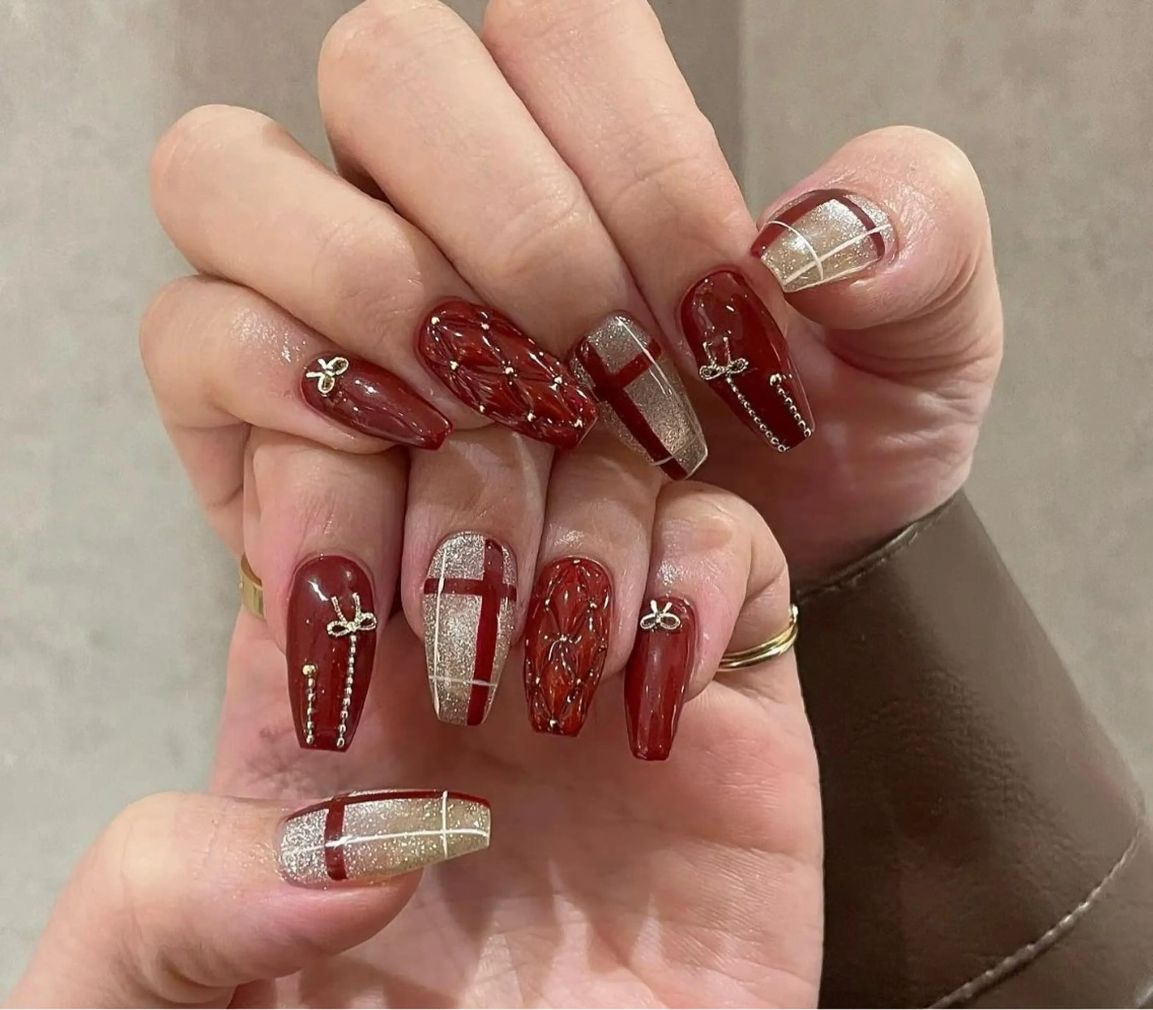 【長さ出しチップスカルプ】スカルプ10本+持ち込みデザイン¥ 13980 →¥12980の写真