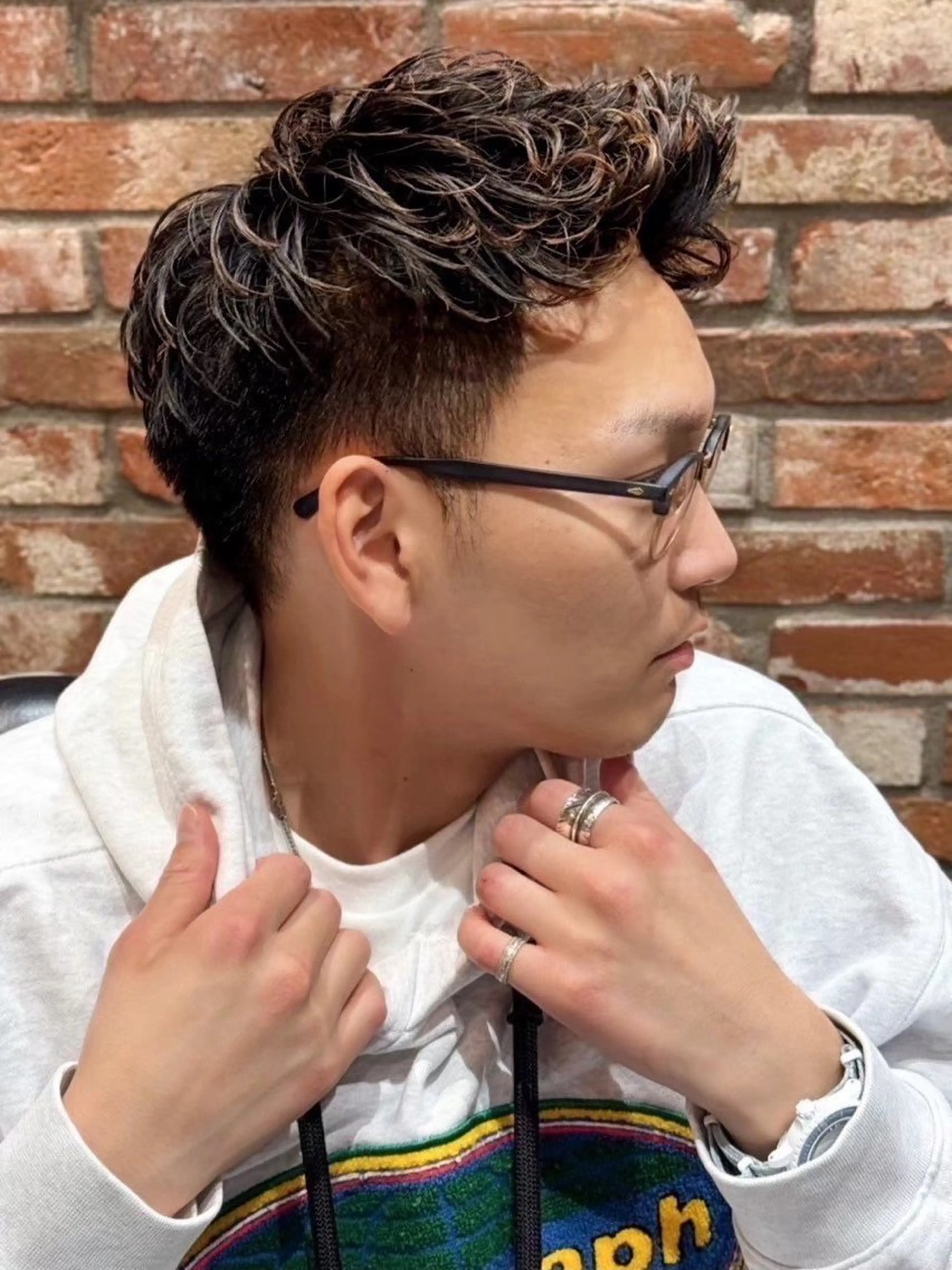 ショート BEYOND THE BARBER所属・阿賀 佑季のヘアスタイル