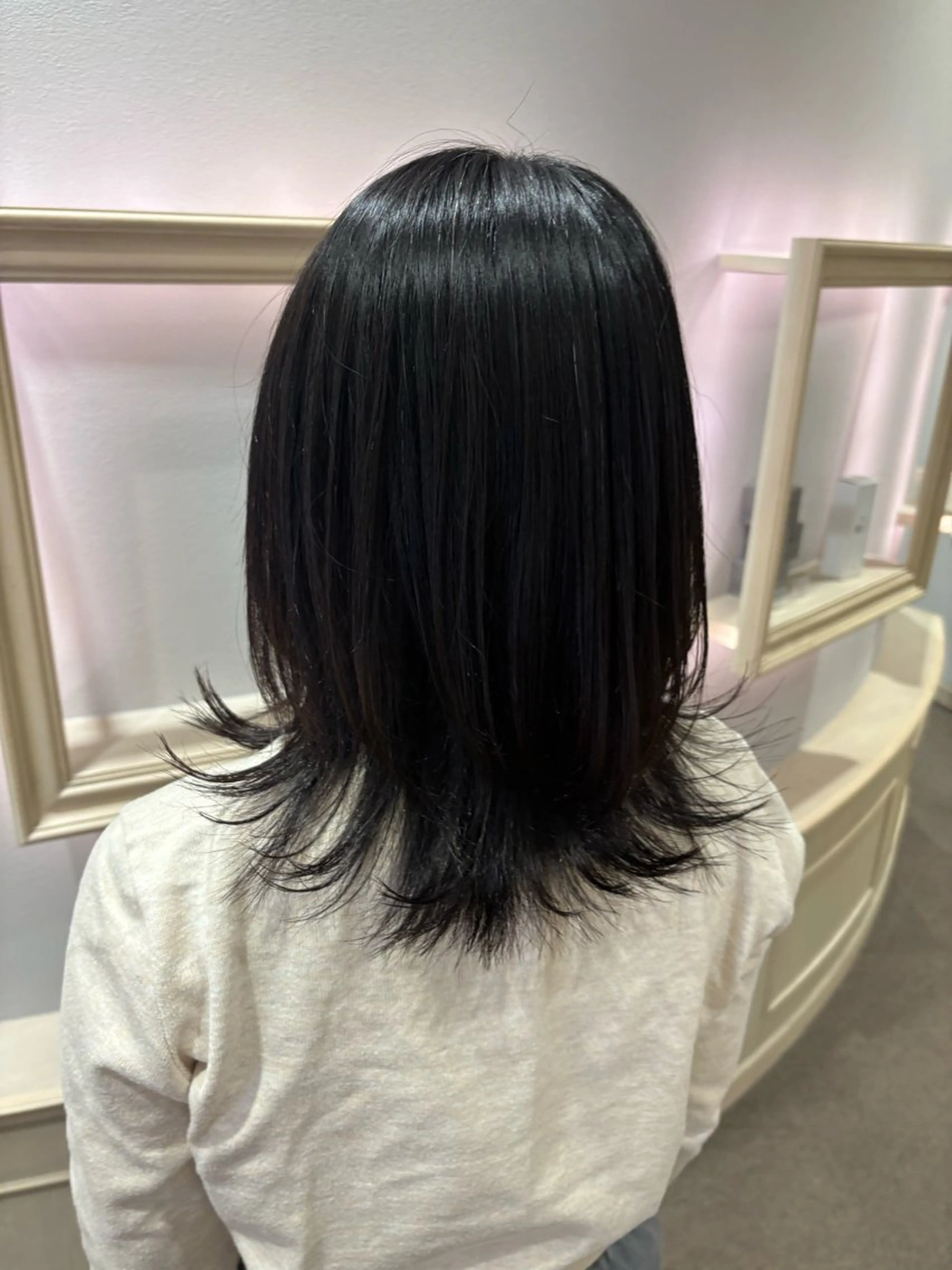 ミディアム レイヤーカット カット ✰︎Rad✩.*˚‪ カノンのヘアスタイル