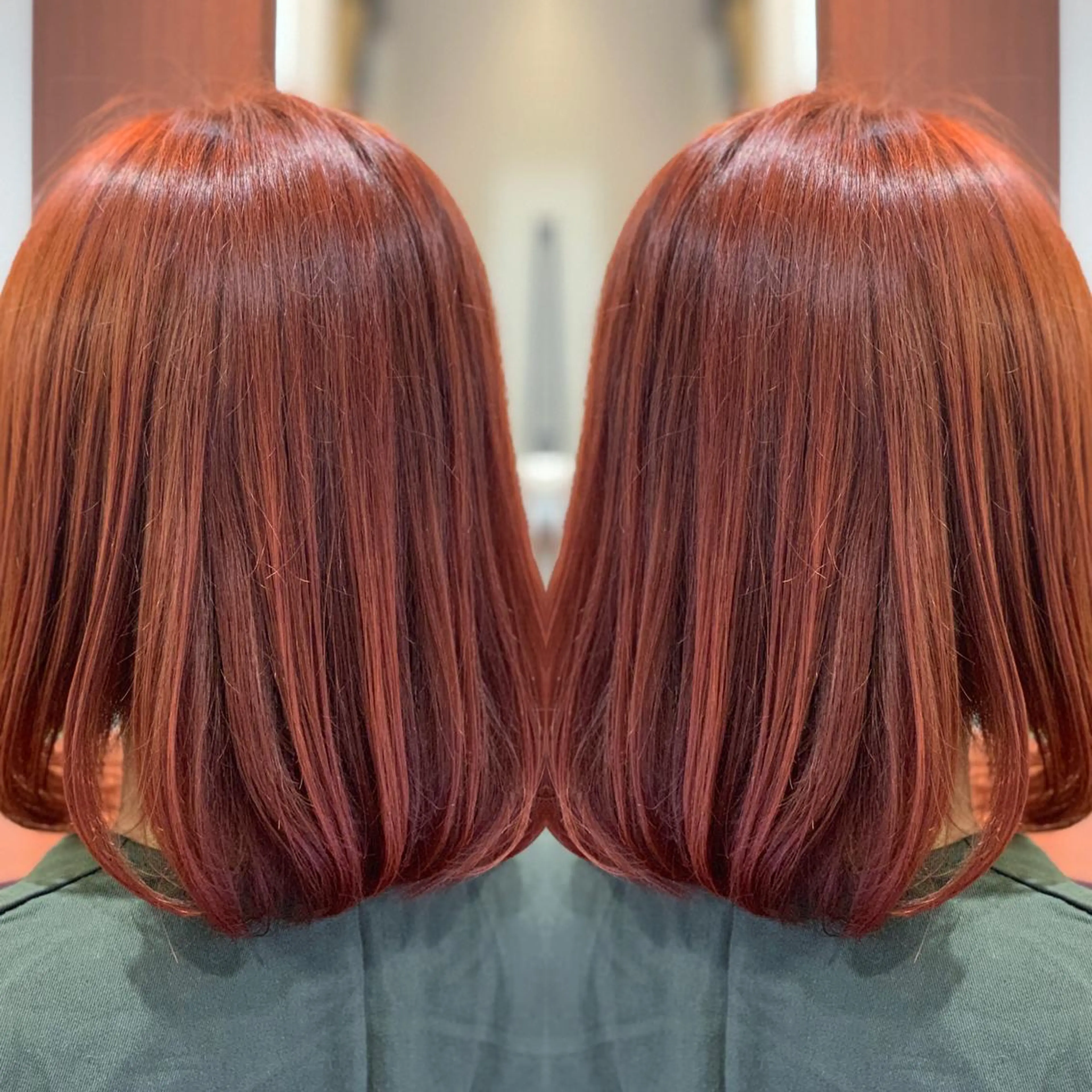 ミディアム カラー 飯田 真澄のヘアスタイル