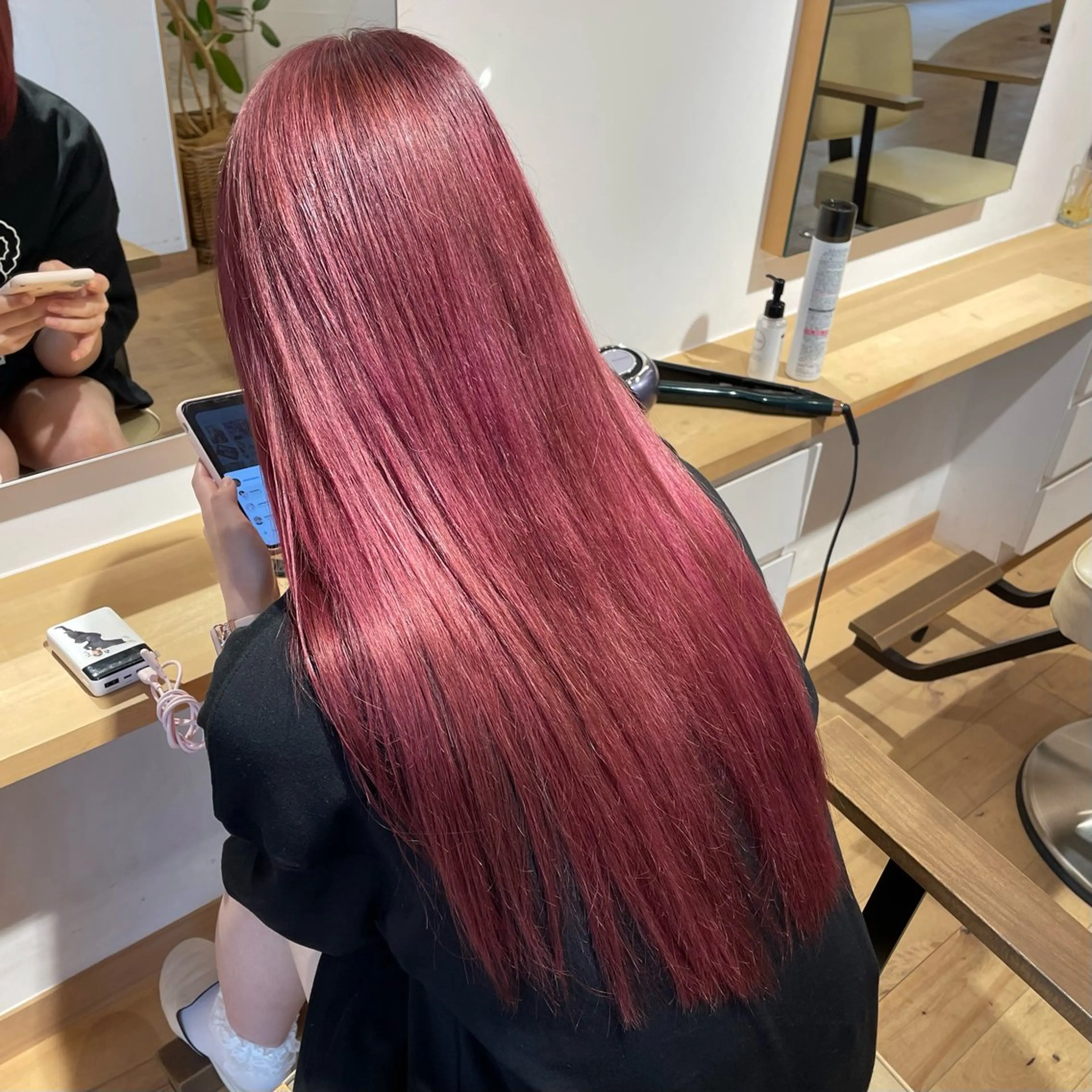 ロング カラー 田口 花葉のヘアスタイル