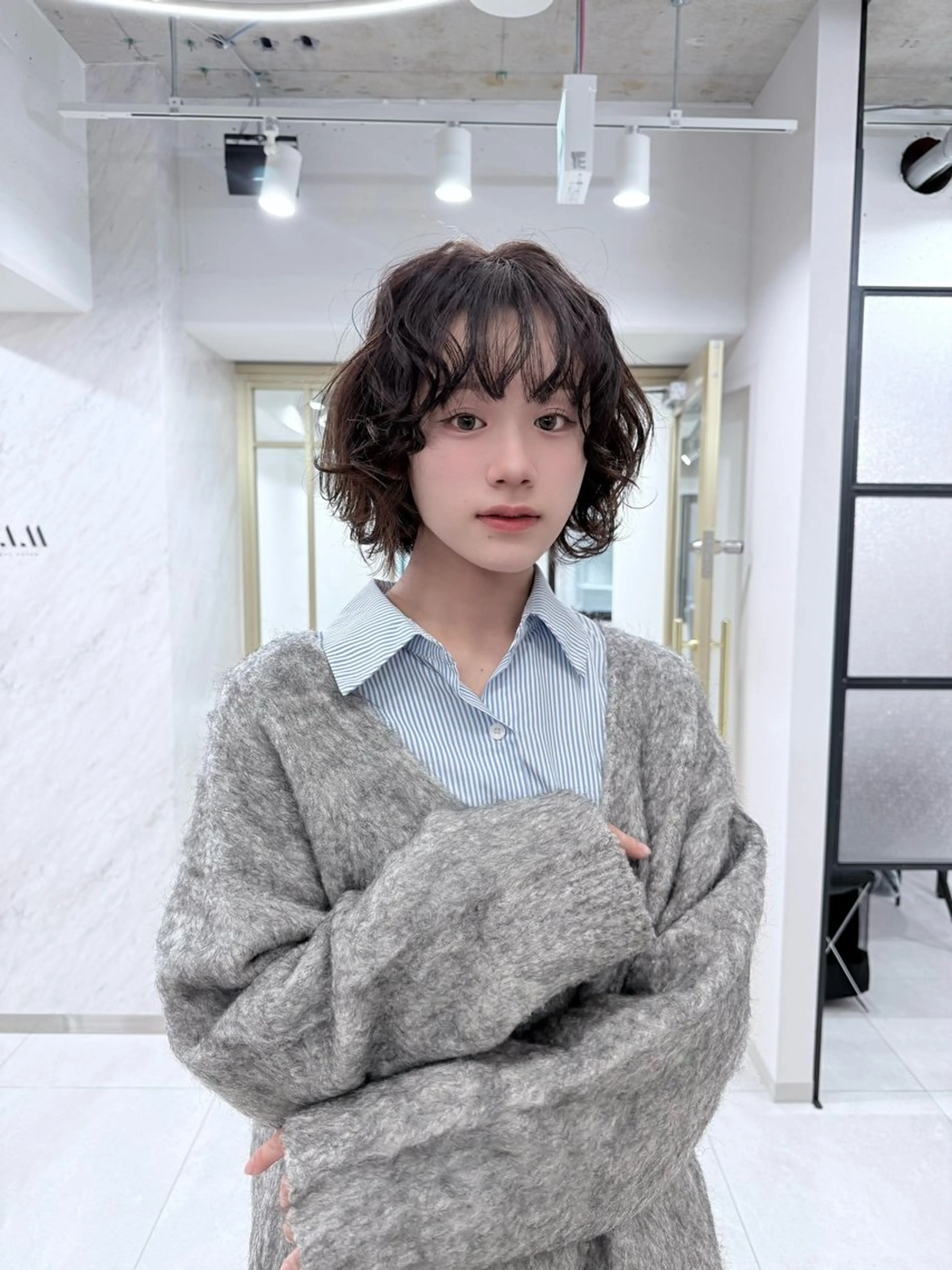 ショート カット パーマ 五島 拓海のヘアスタイル