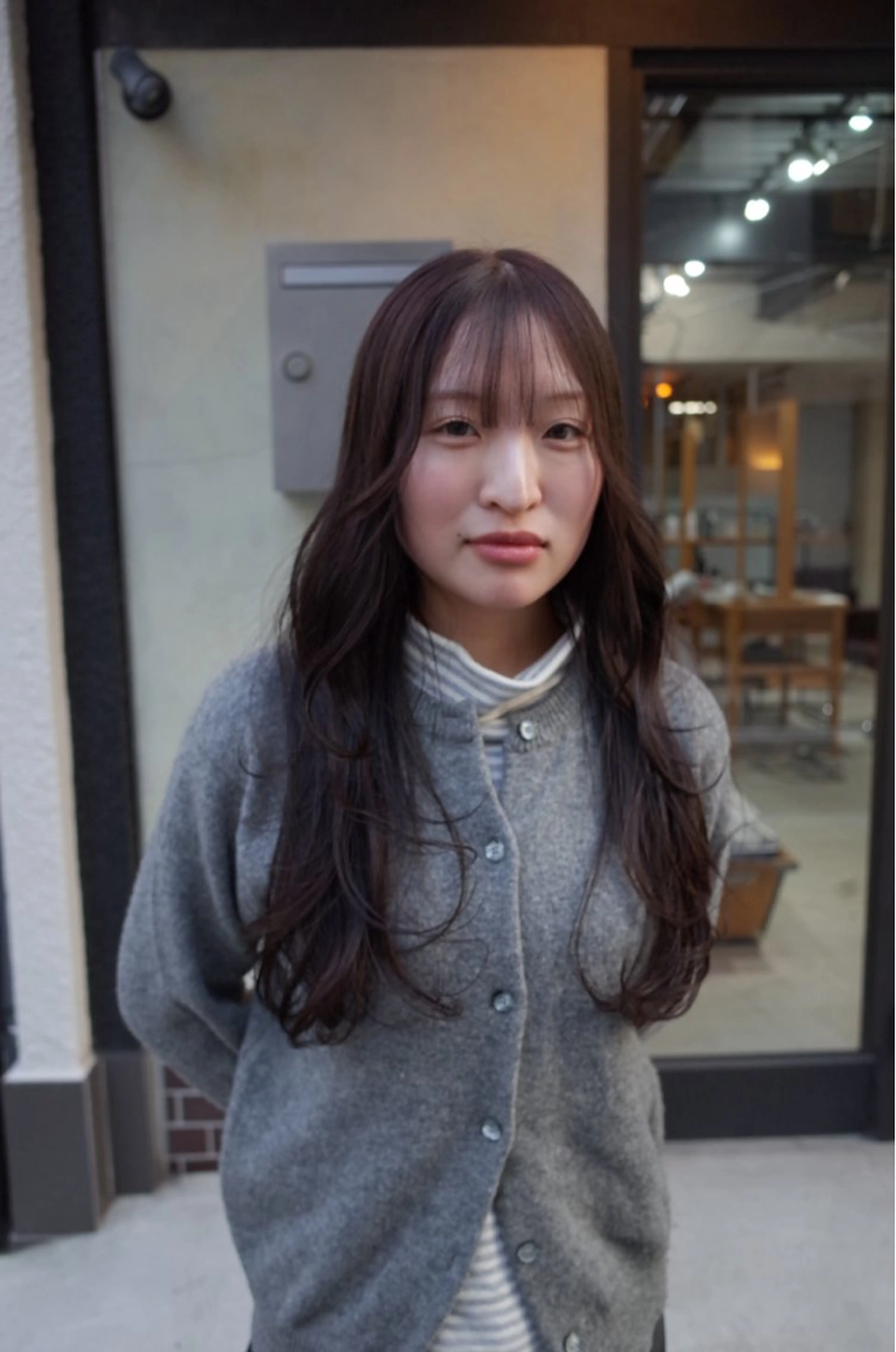 ロング カラー ブラウンカラー くすみブラウン ヘアカラー 京都/カラー/松野 翔のヘアスタイル