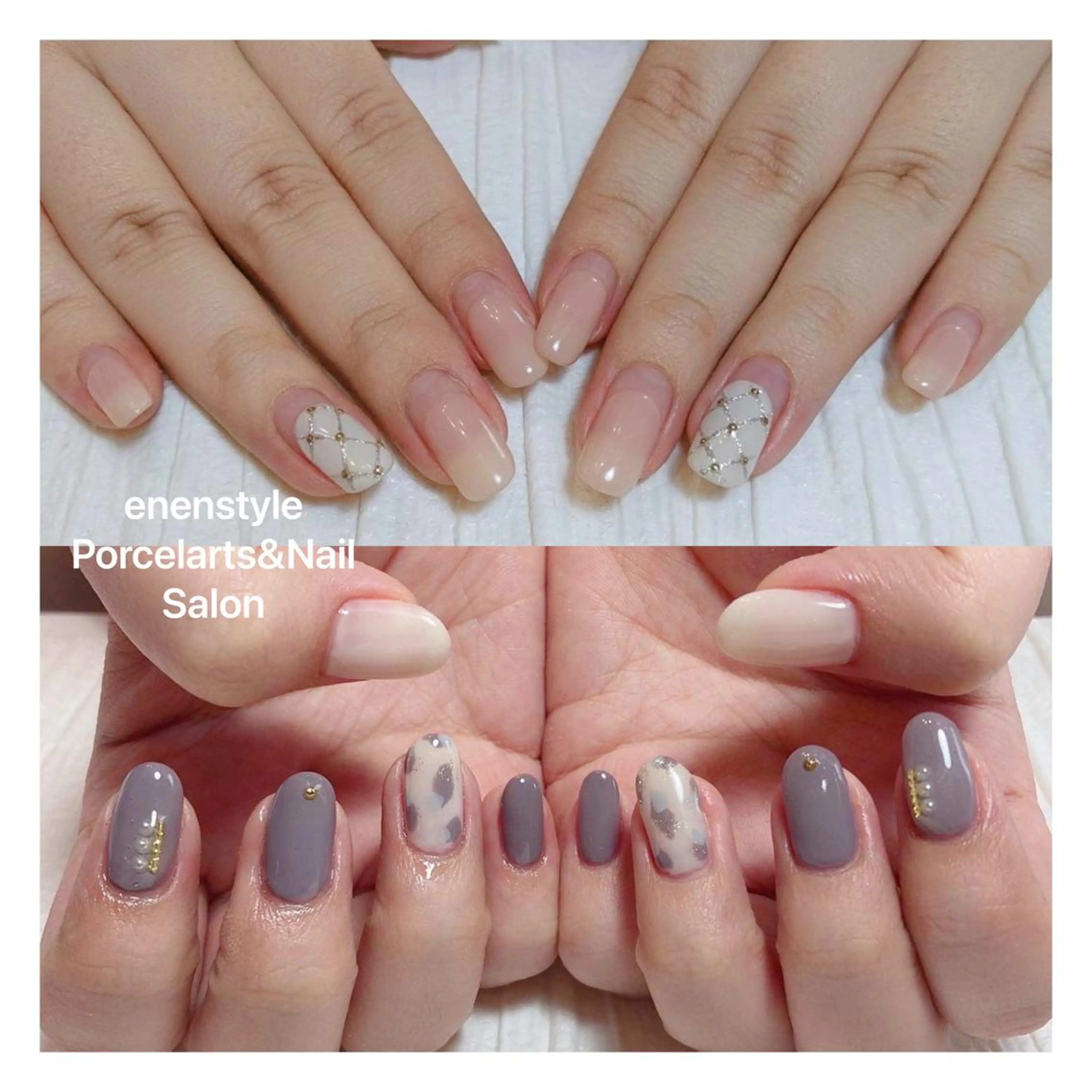 ミディアム ネイル ハンドネイル 👑enen style👑のネイルデザイン